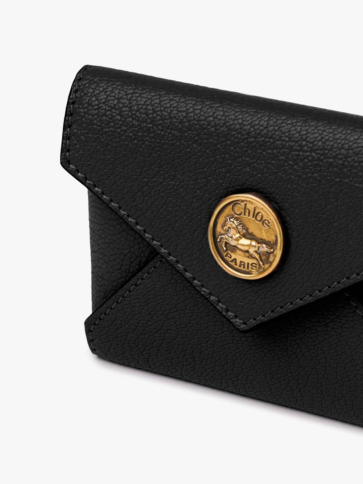 Envelope card holder in grained leather - 6