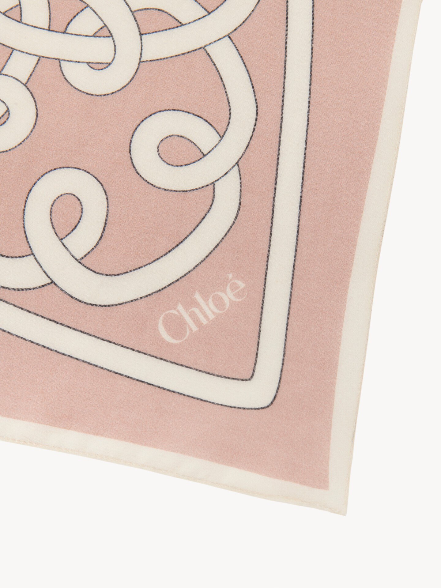 The Chloé Iconic Print scarf in cotton & silk - 3