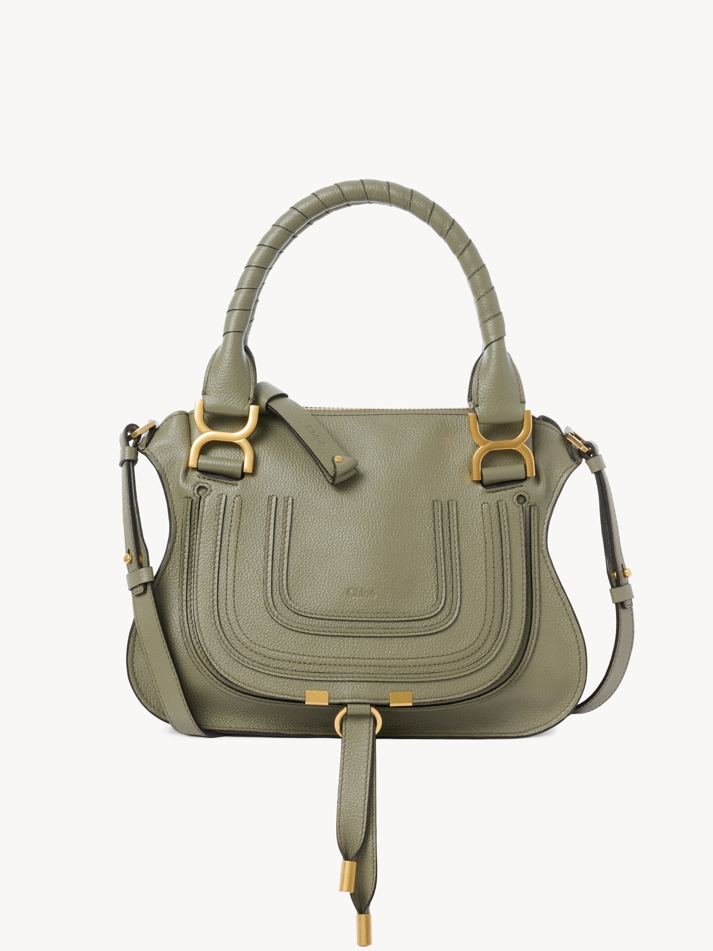 Small Marcie bag in grained leather - 2