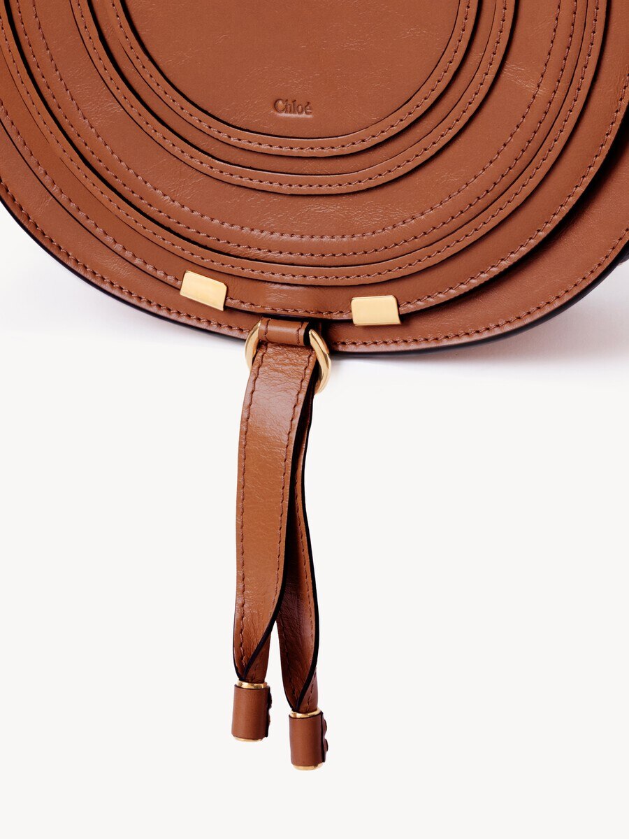 Bolso saddle Marcie de cuero brillante - 7