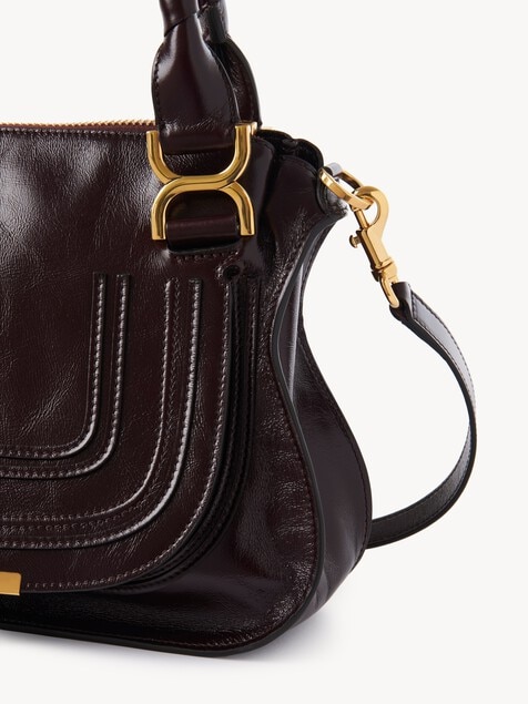 Small Marcie bag in shiny leather