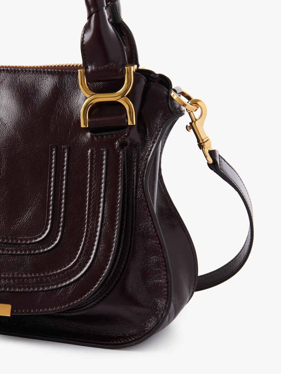 Bolso peque&ntilde;o Marcie de cuero brillante - 5