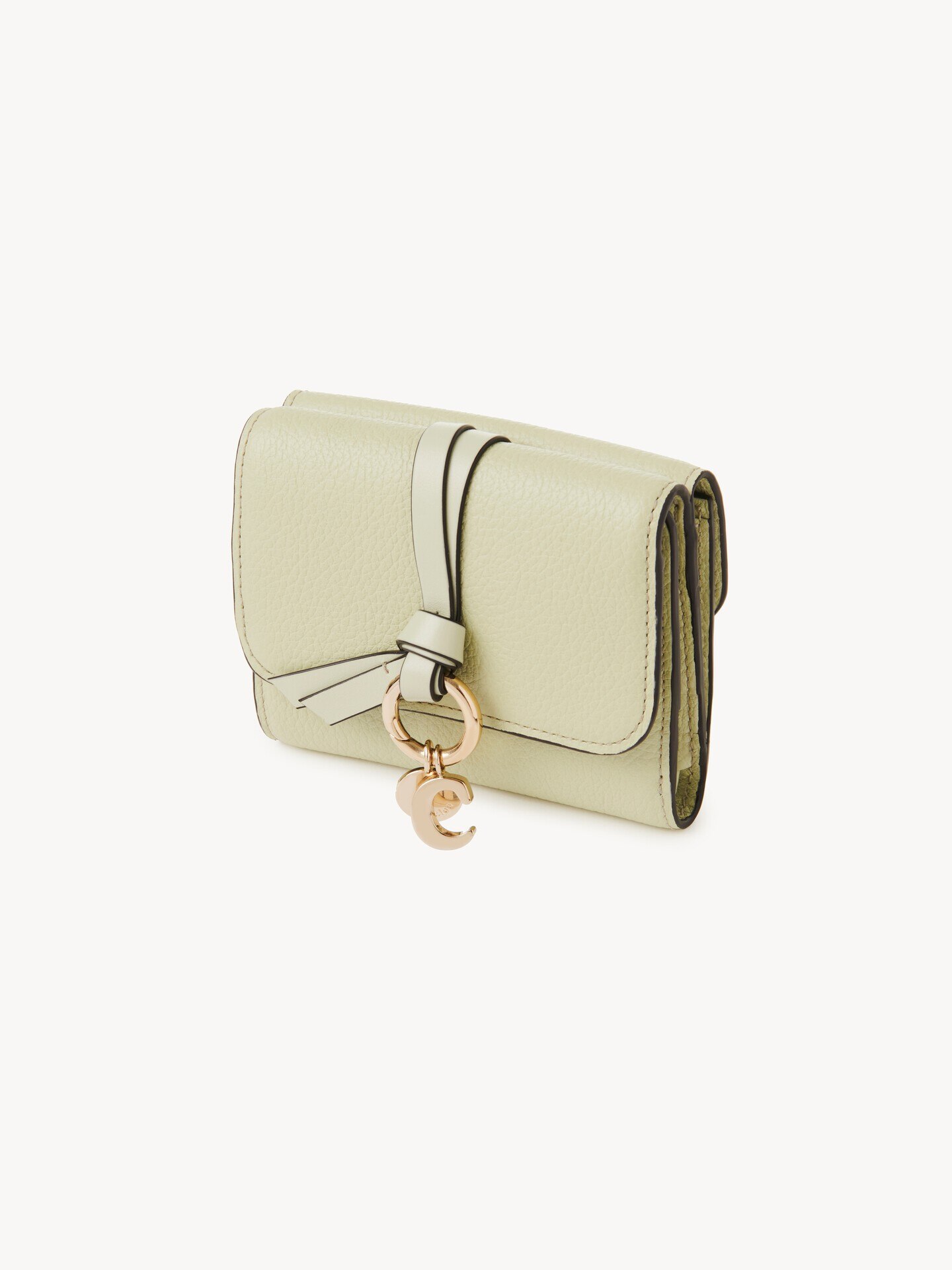 Small Alphabet tri-fold in grained leather - 3