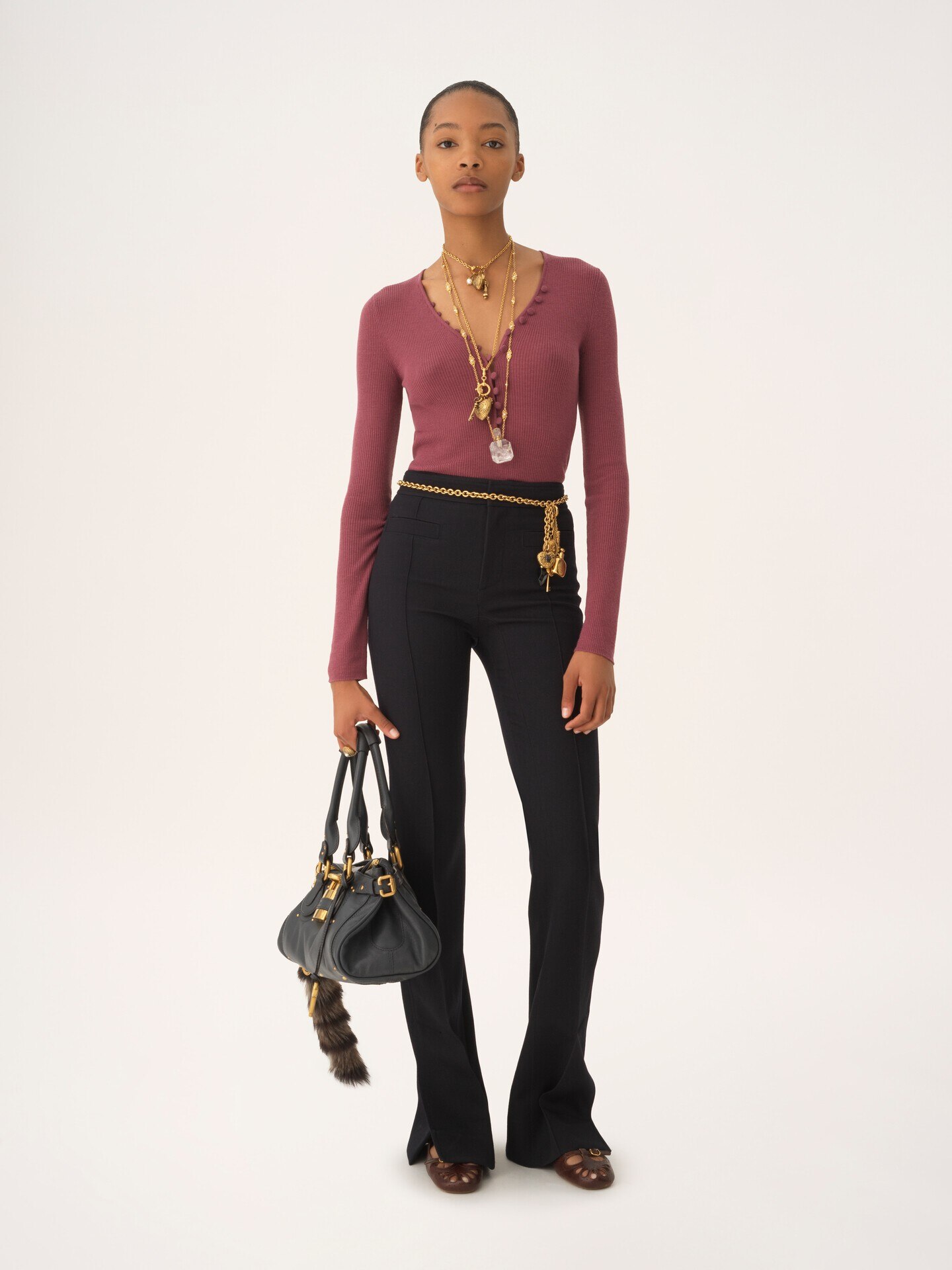 Henley shirt in a merino wool knit - 3