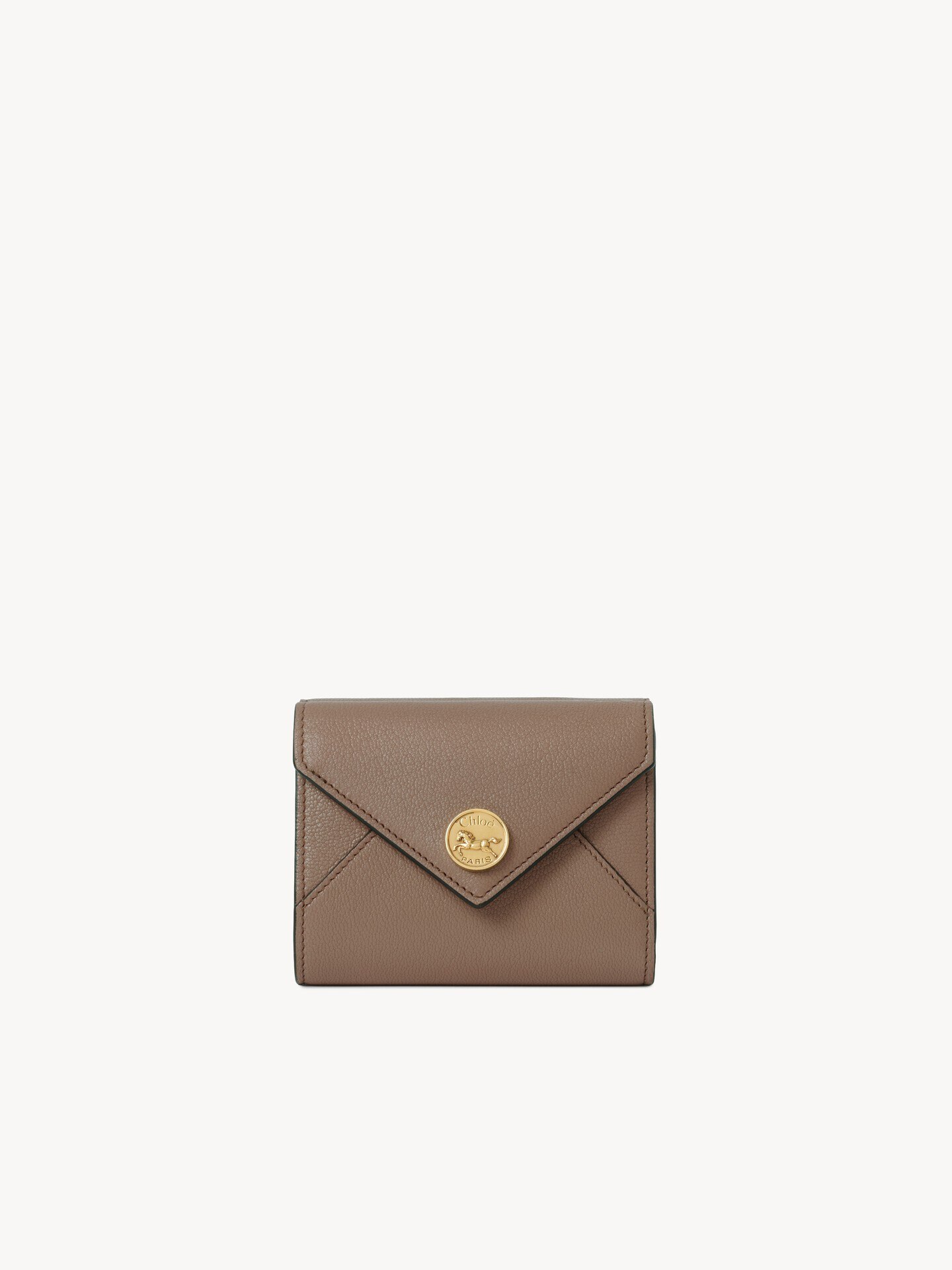 Small Envelope tri-fold wallet in grained leather - 2