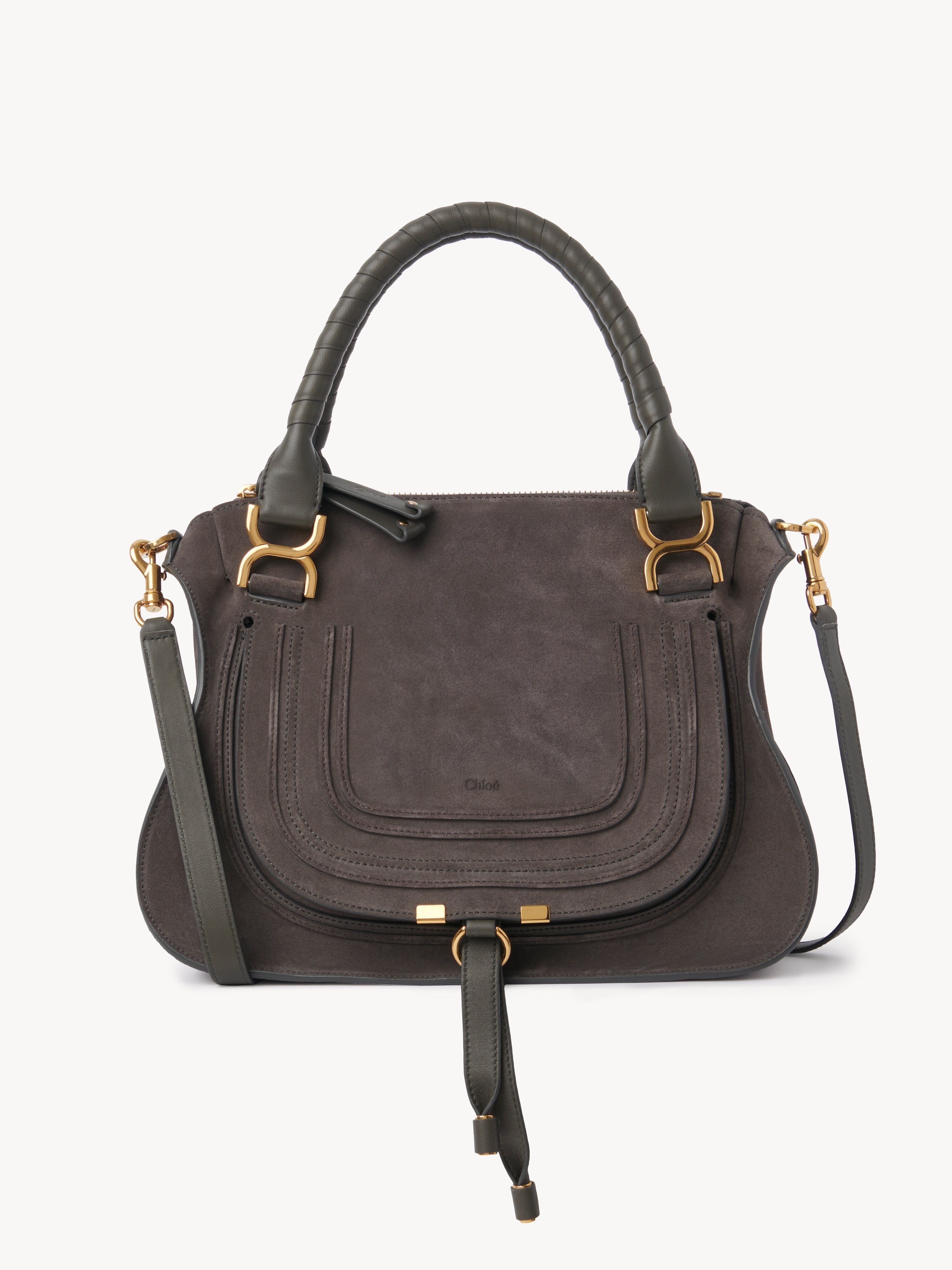 Marcie saddle bag in suede leather - NaN