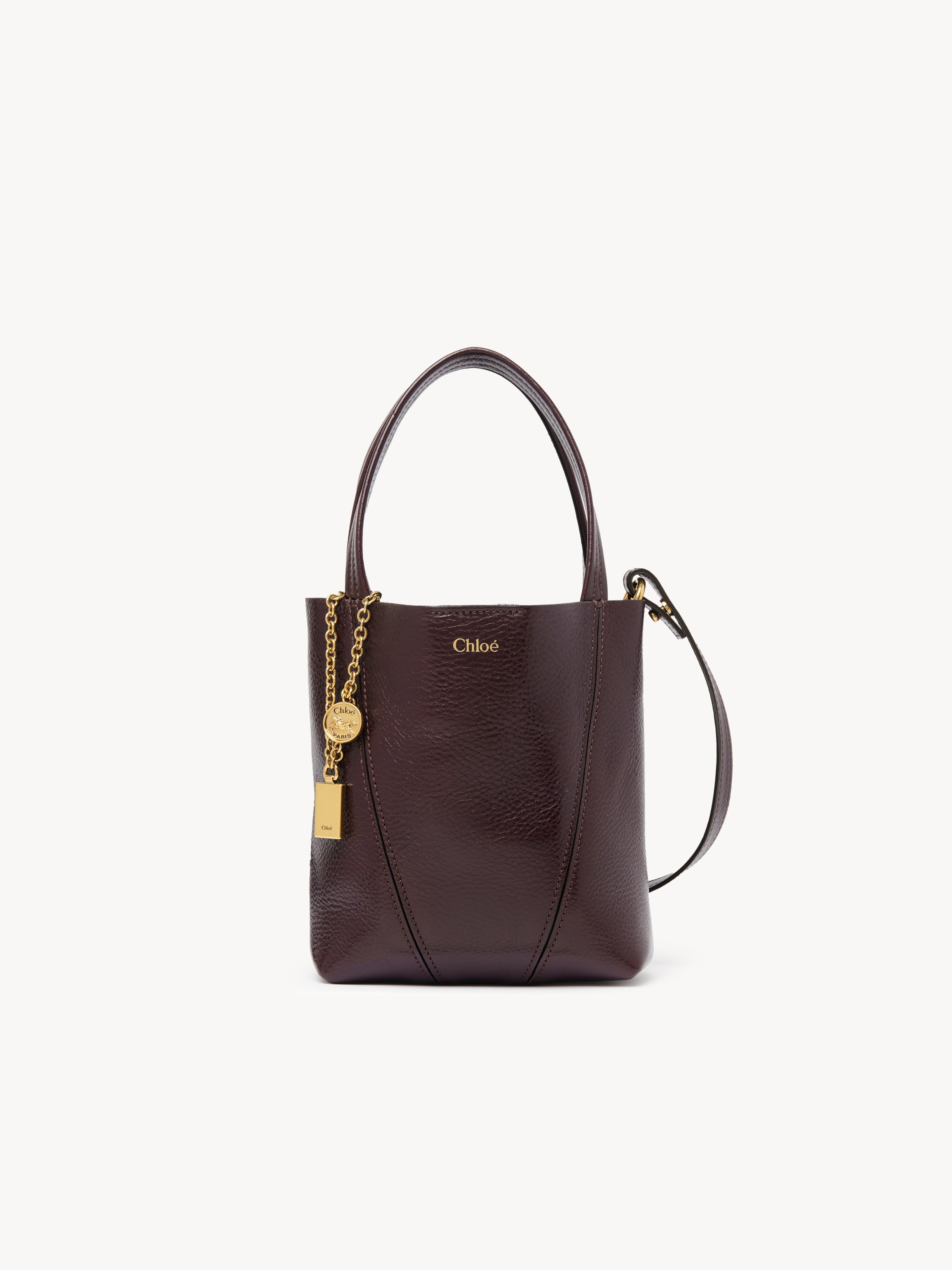 Large Chlo&eacute; Spin tote bag in grained leather - NaN