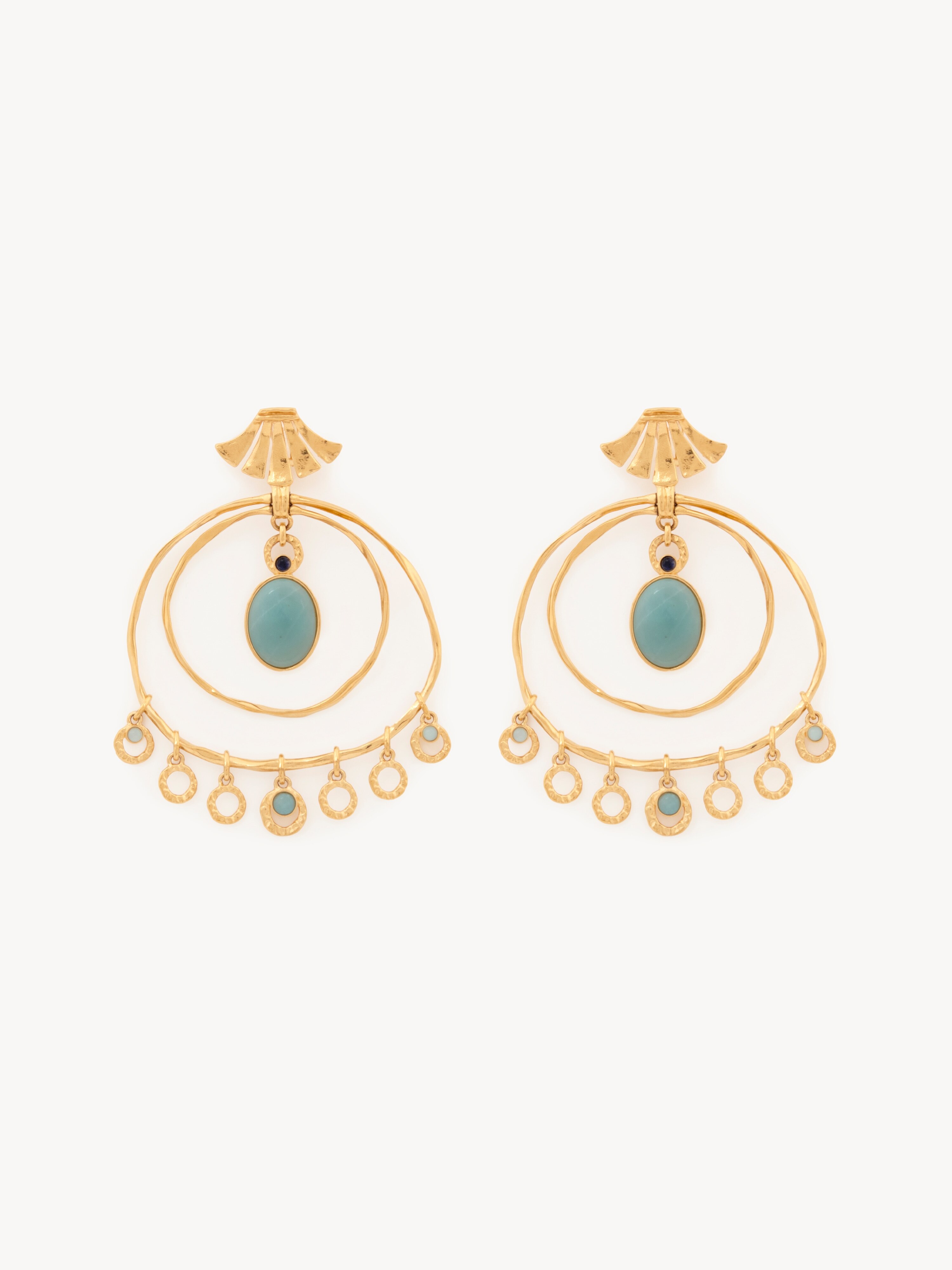 Fitted tank top in cotton jersey & guipure - NaN