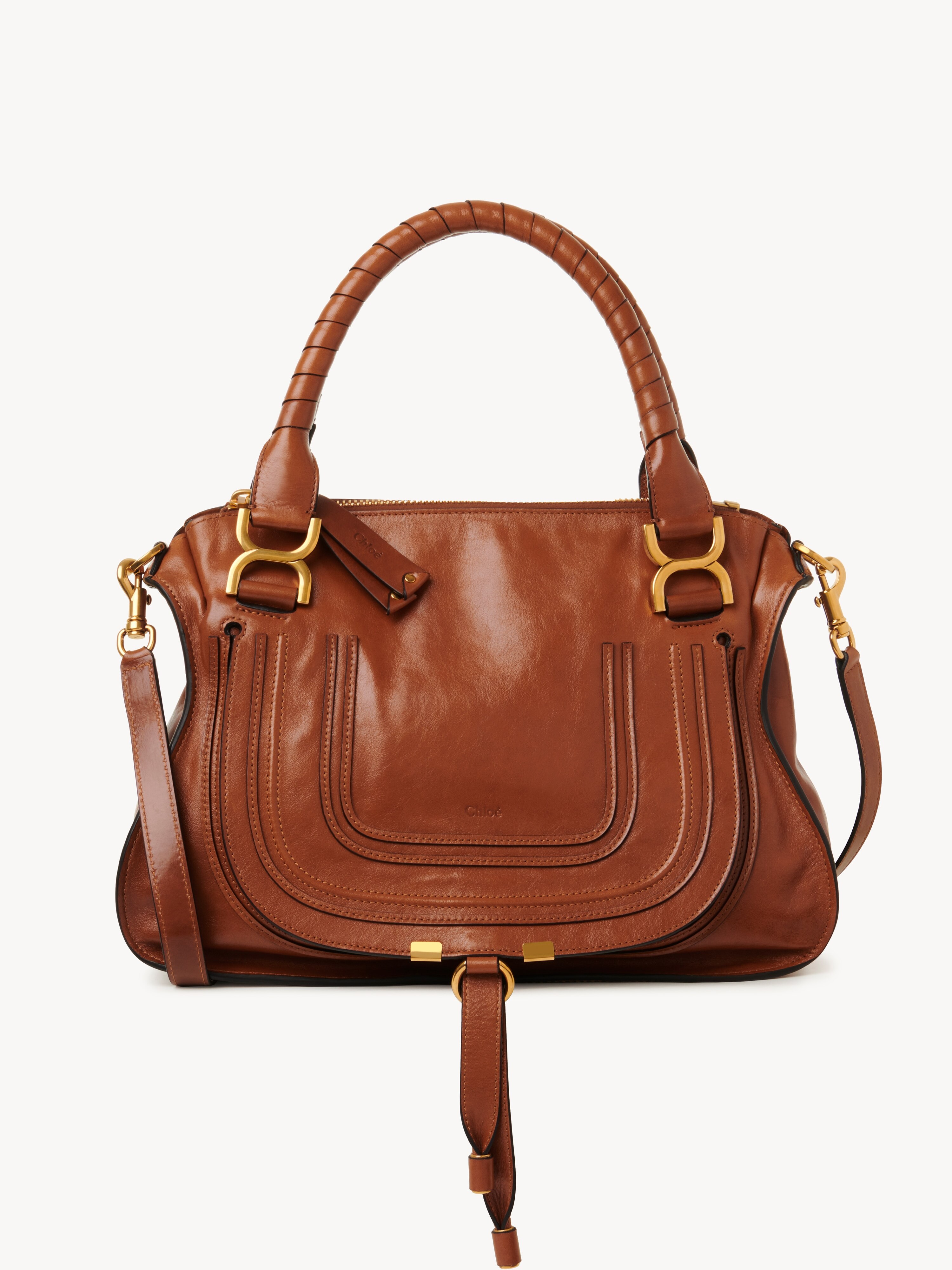 Bolso peque&ntilde;o Marcie de cuero brillante - NaN