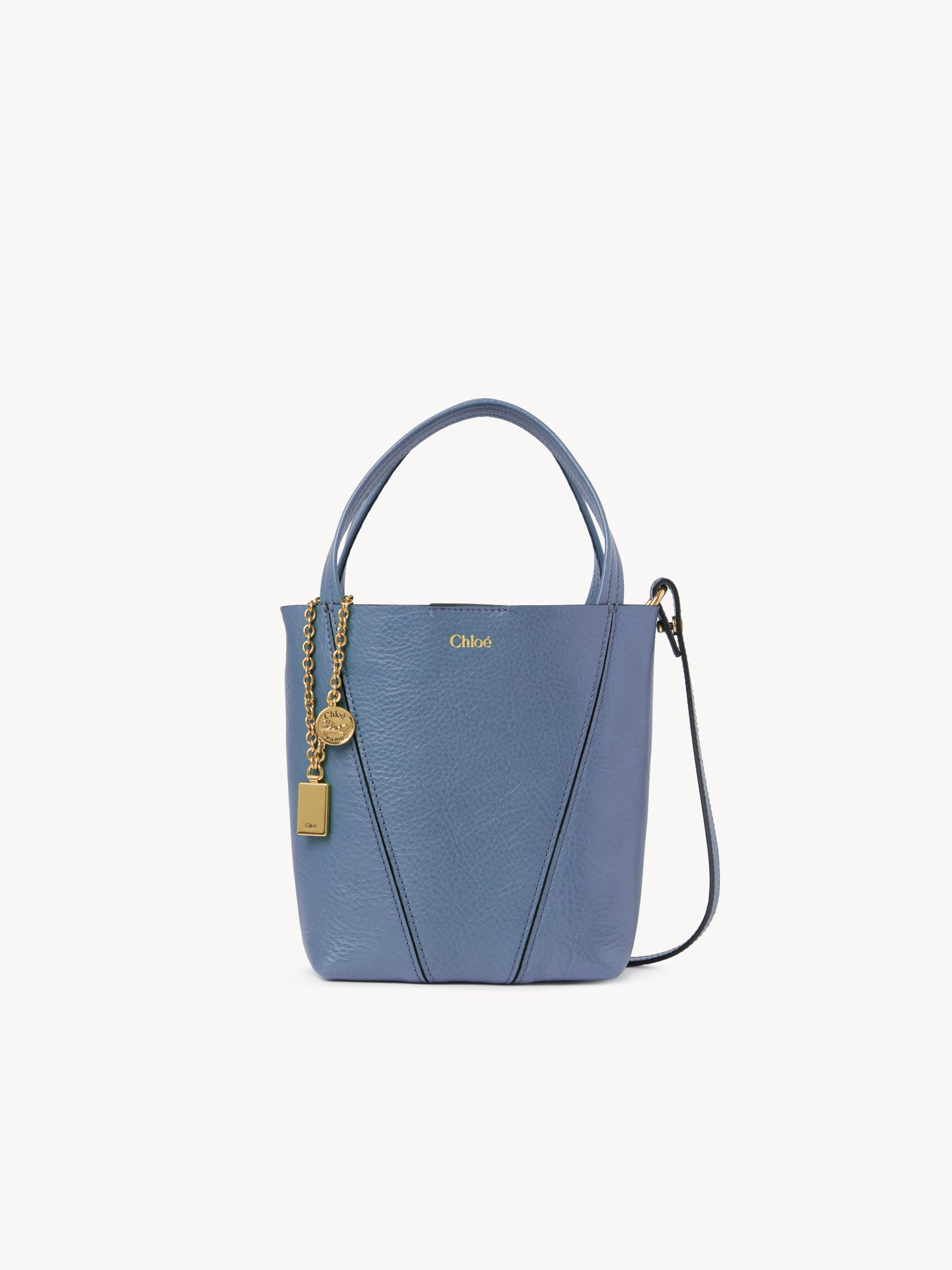 Chlo&eacute; Spin tote bag in grained leather - NaN