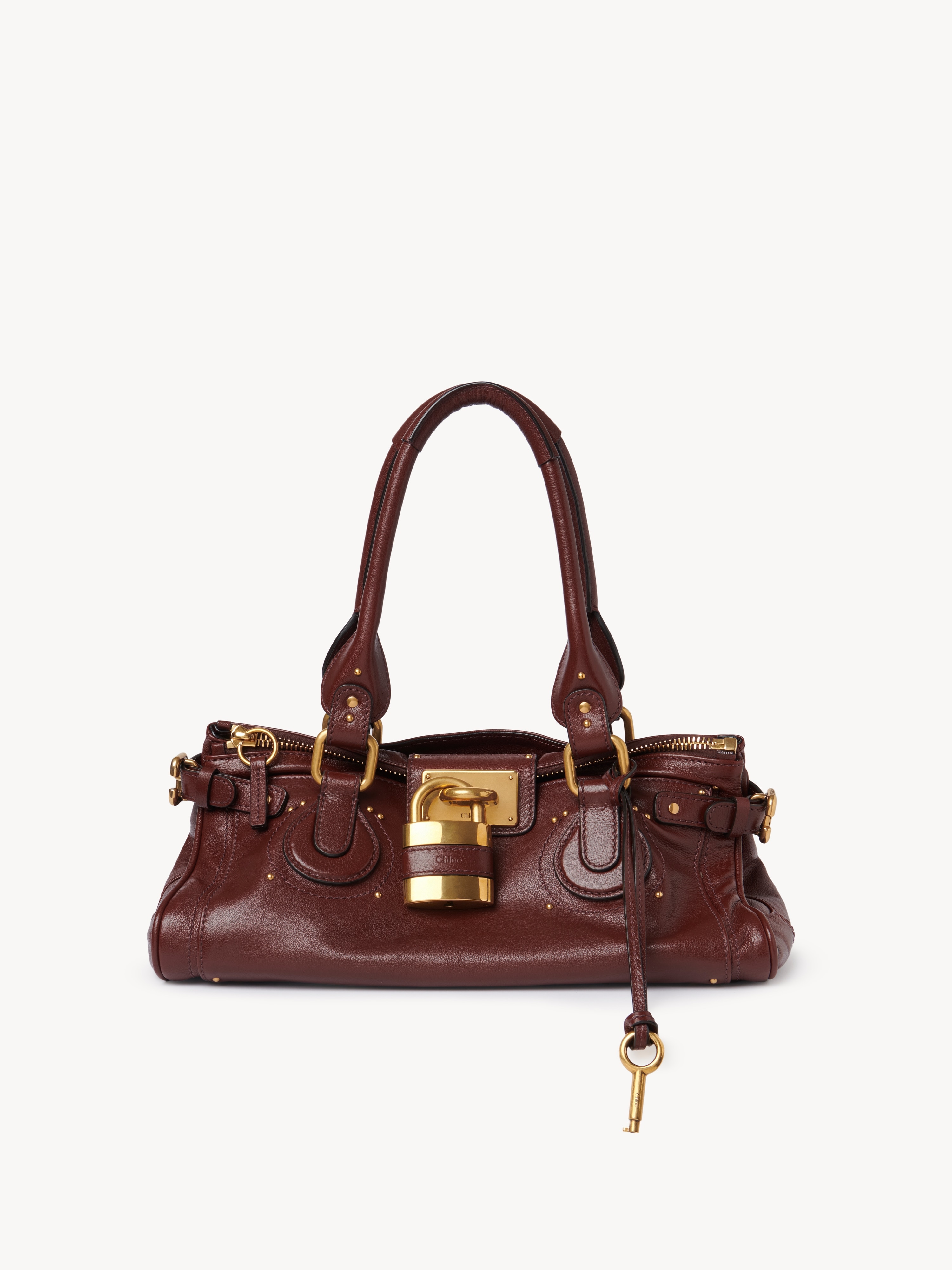 Small Paddington chain bag in grained leather - NaN