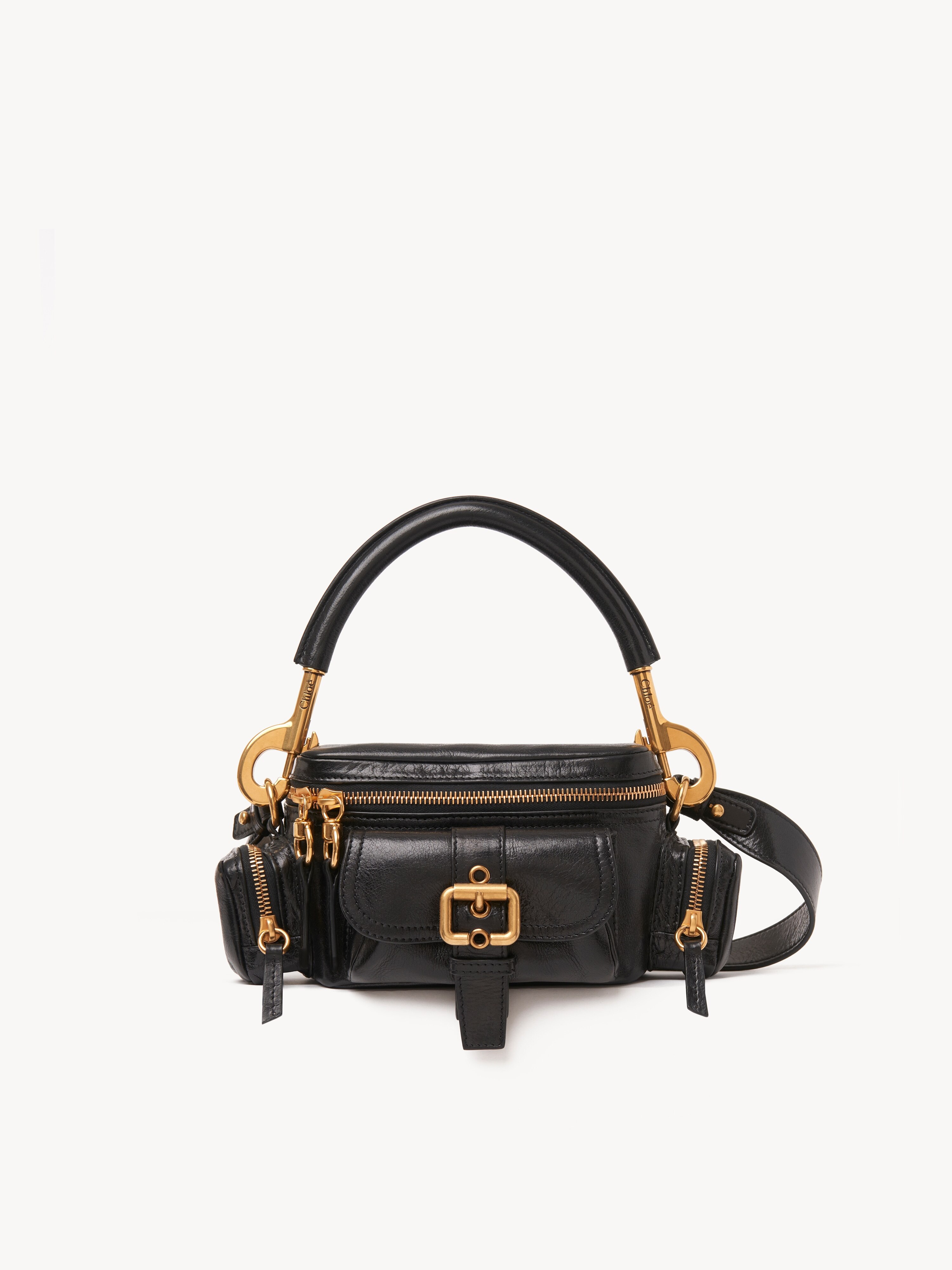Large Camera bag in shiny leather - NaN