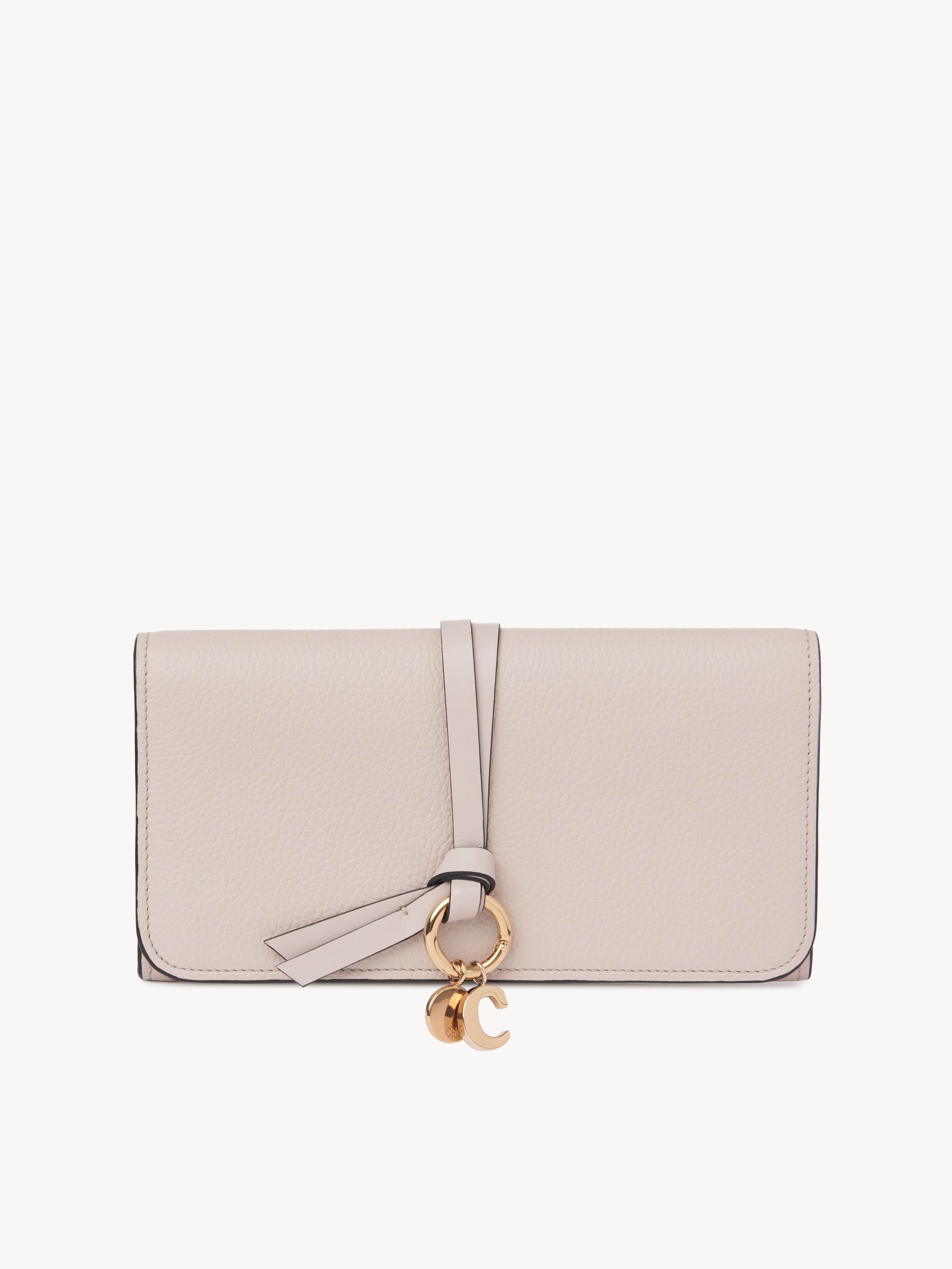 Alphabet wallet in grained leather - NaN