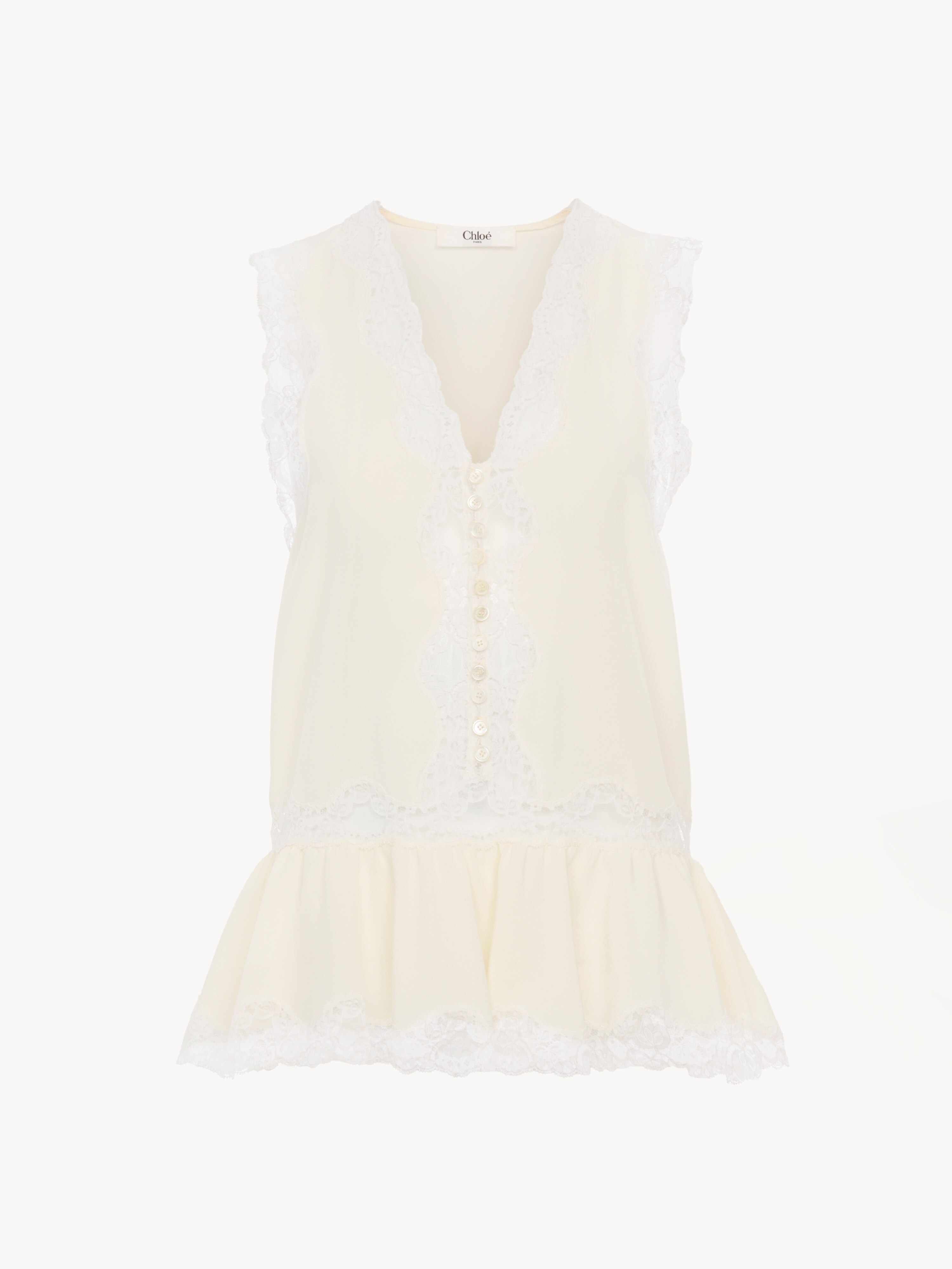 Chaqueta de sastre oversize de crep&eacute; de lino - NaN