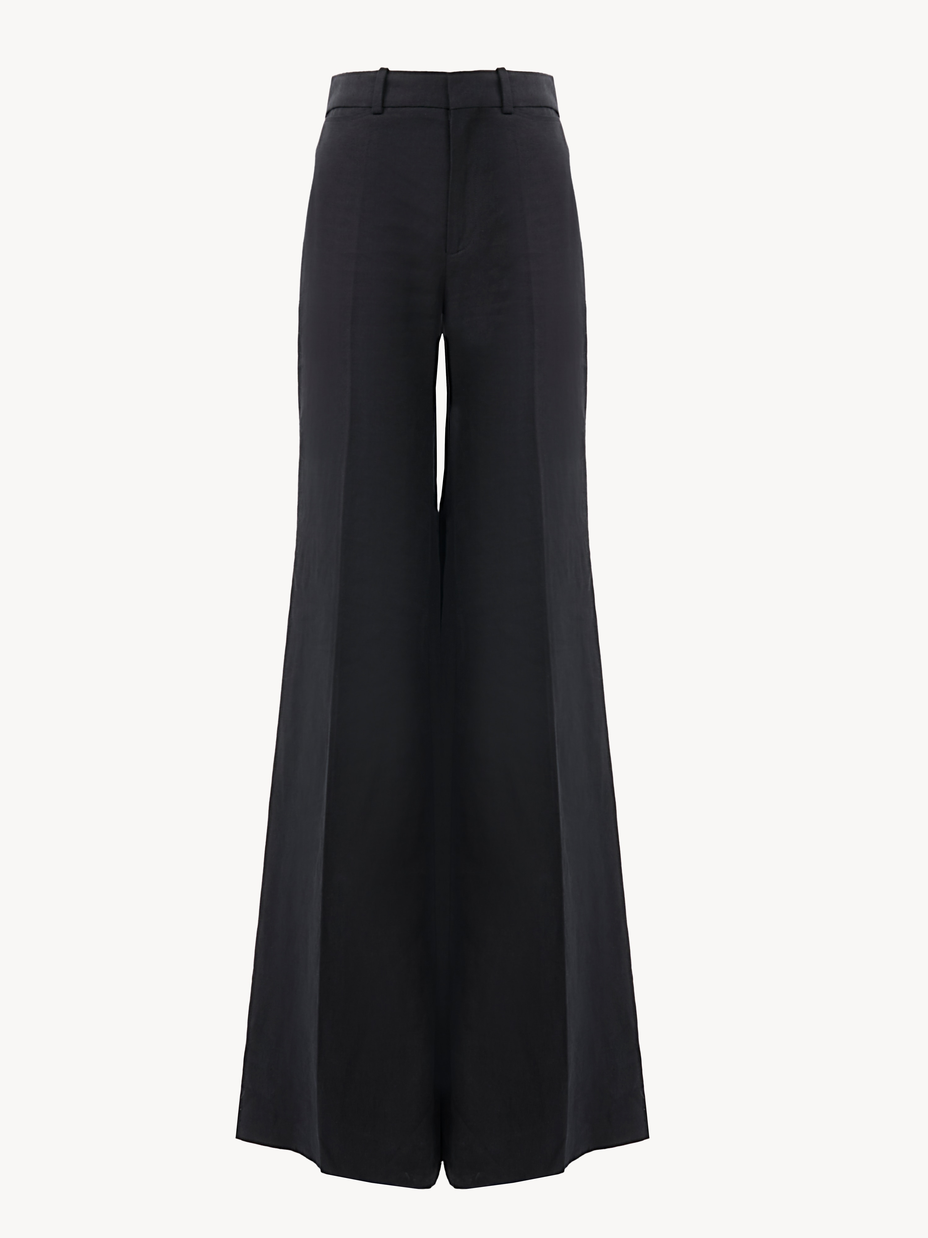 Cropped V-neck ruffle top in silk georgette & lace - NaN