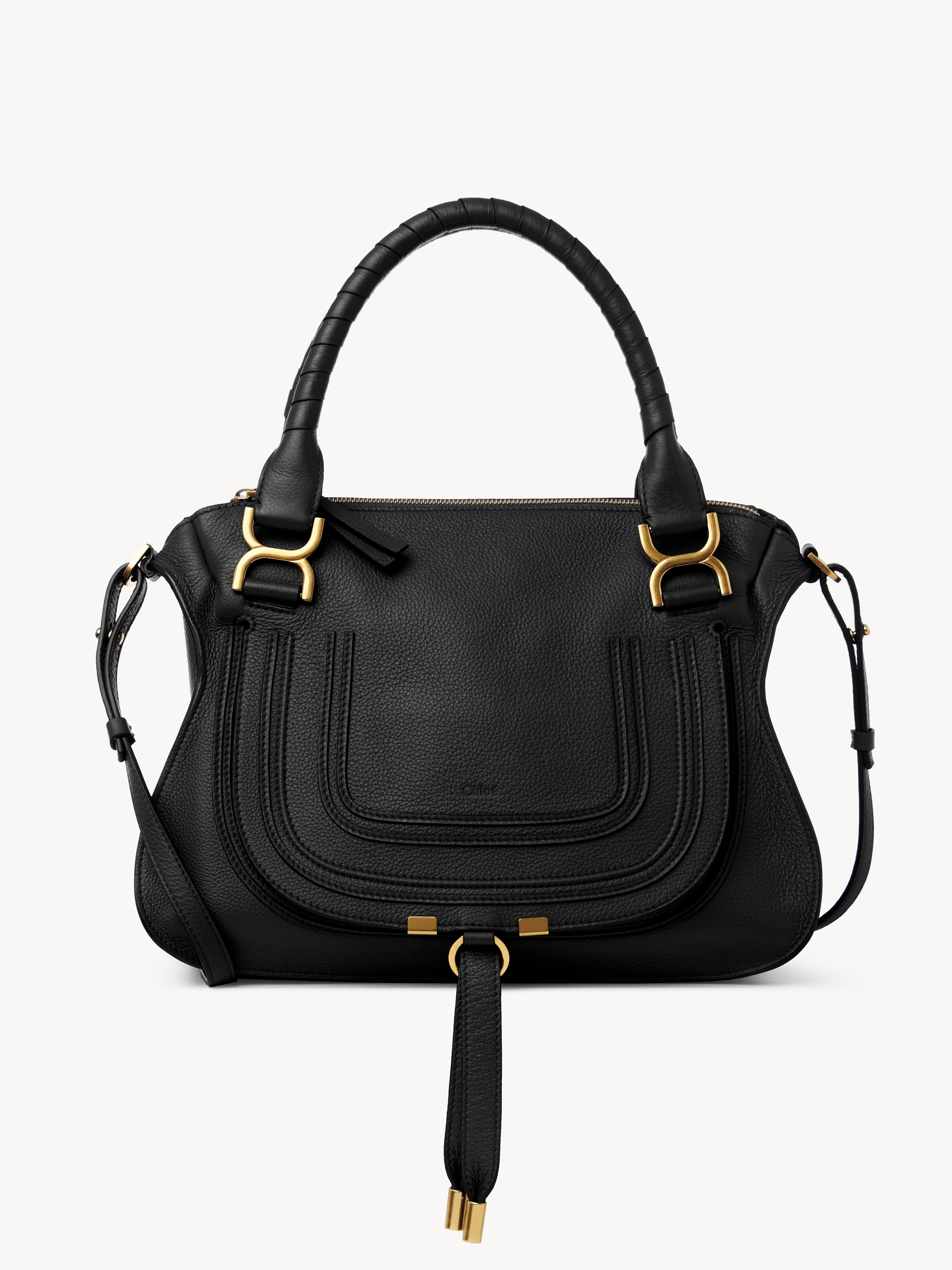 Bolso hobo peque&ntilde;o Marcie de cuero granulado - NaN