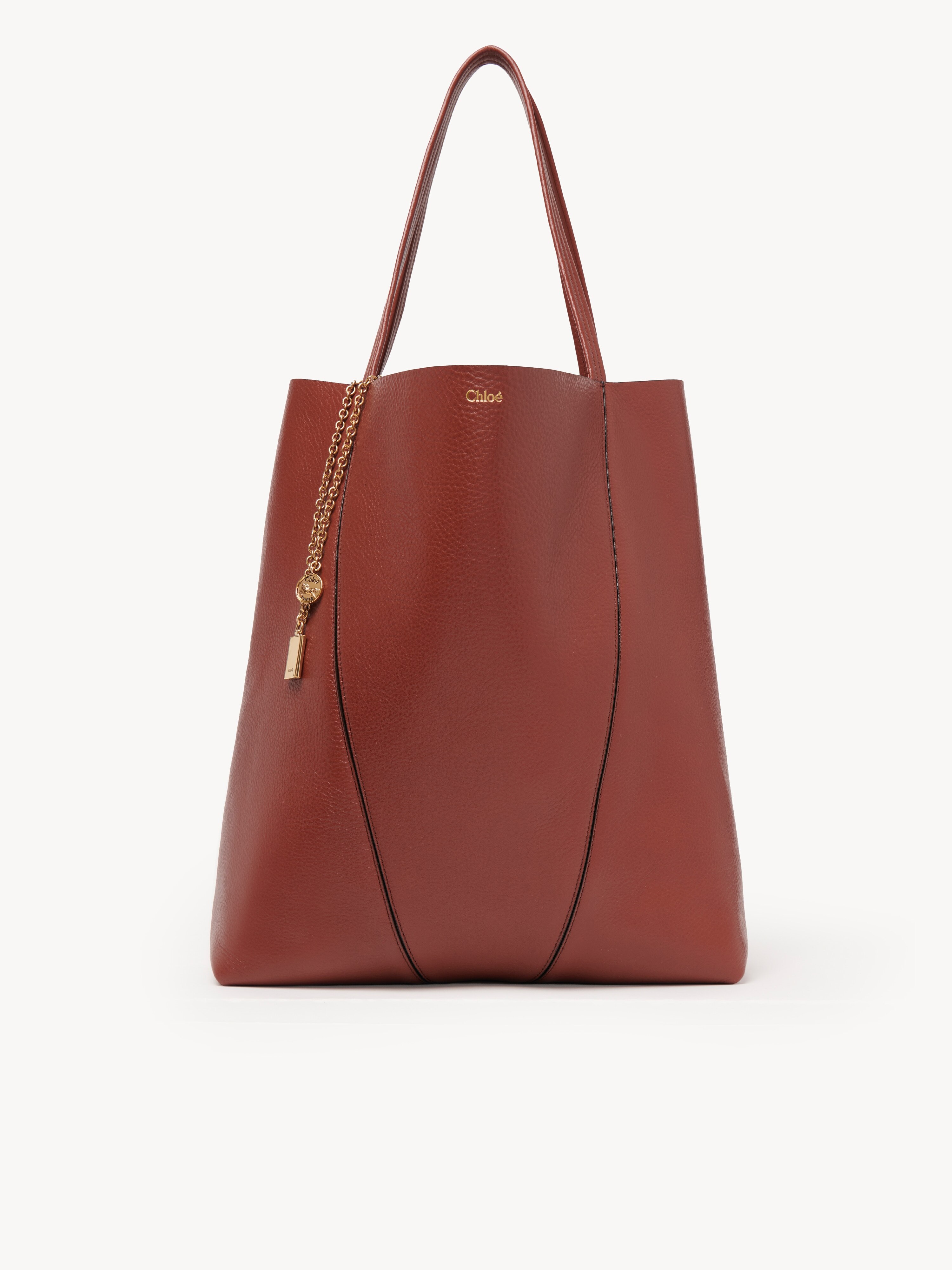 Bolso tote Chlo&eacute; Spin peque&ntilde;o de cuero granulado - NaN