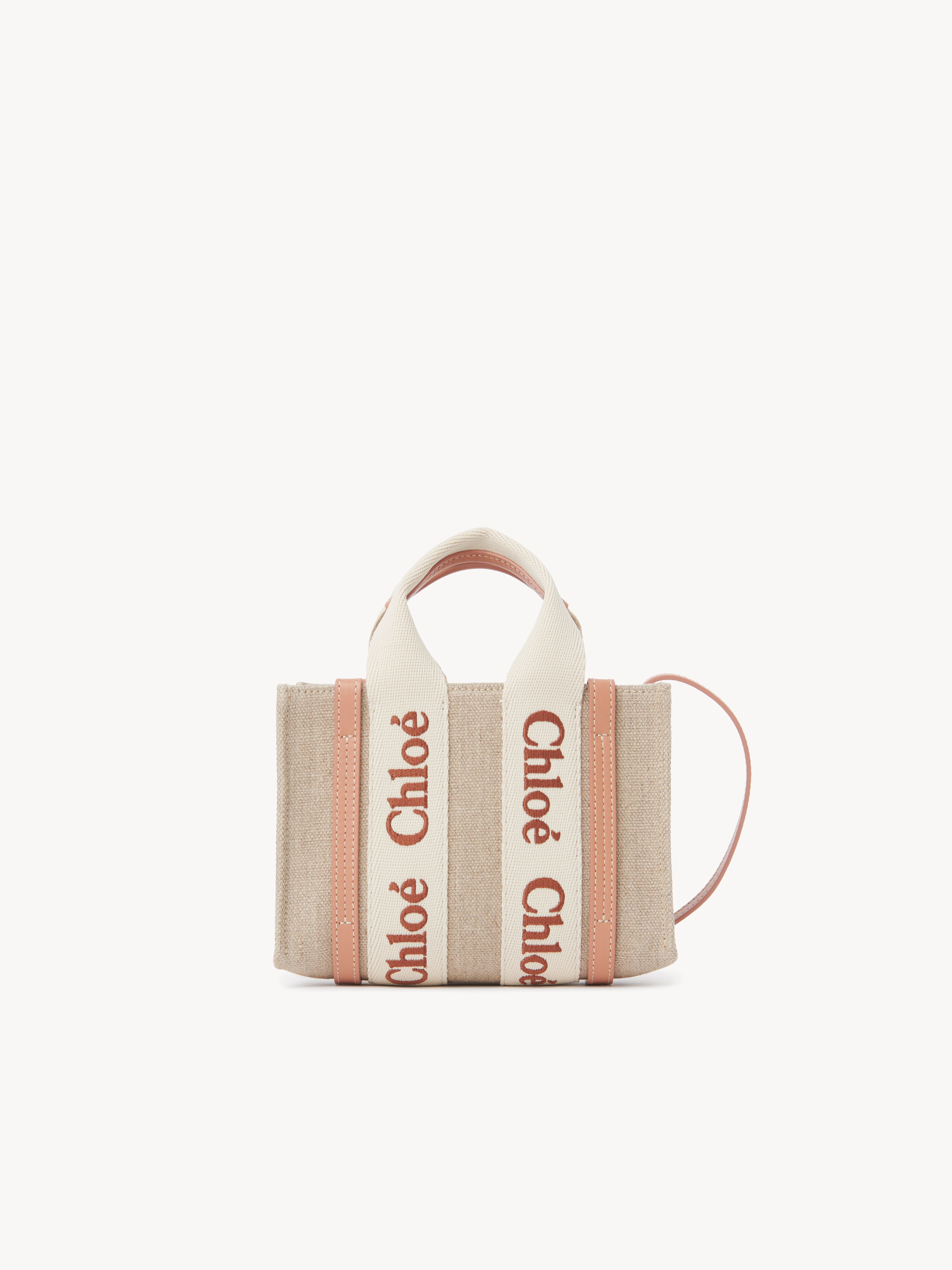 Woody tote bag in linen - NaN