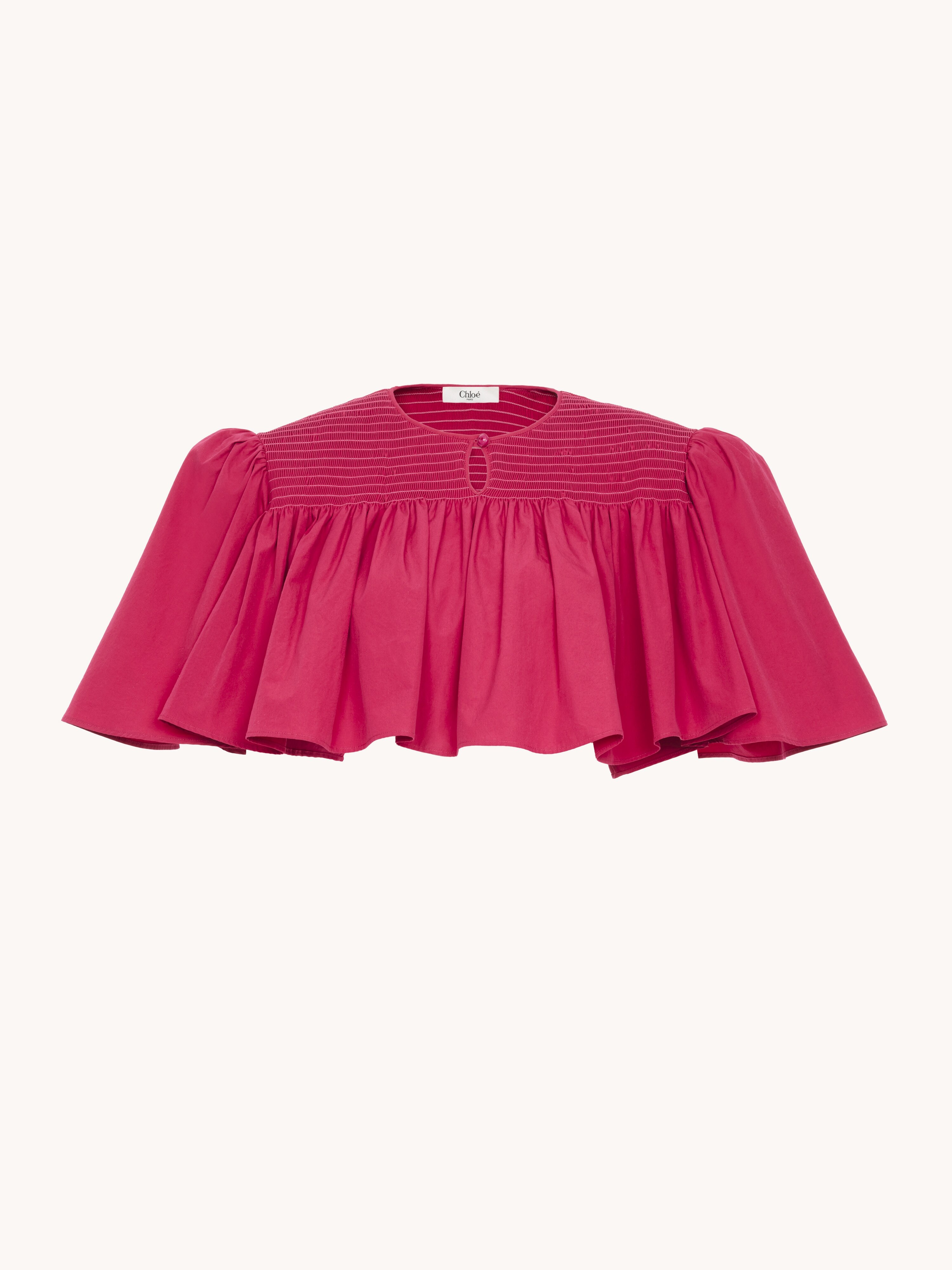 Falda de capas hasta la rodilla de popelina de algod&oacute;n - NaN