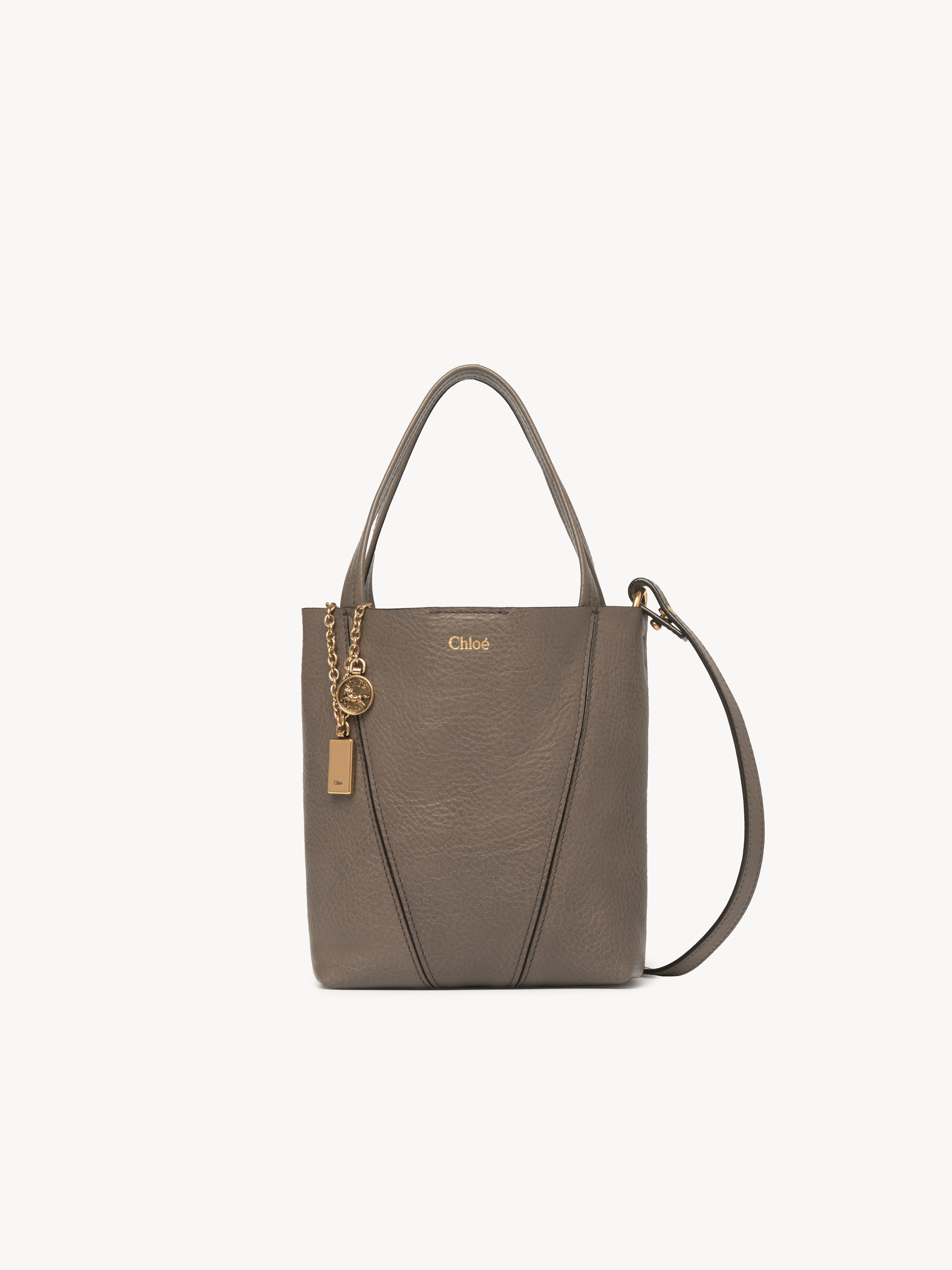 Bolso tote grande Chlo&eacute; Spin de cuero granulado - NaN