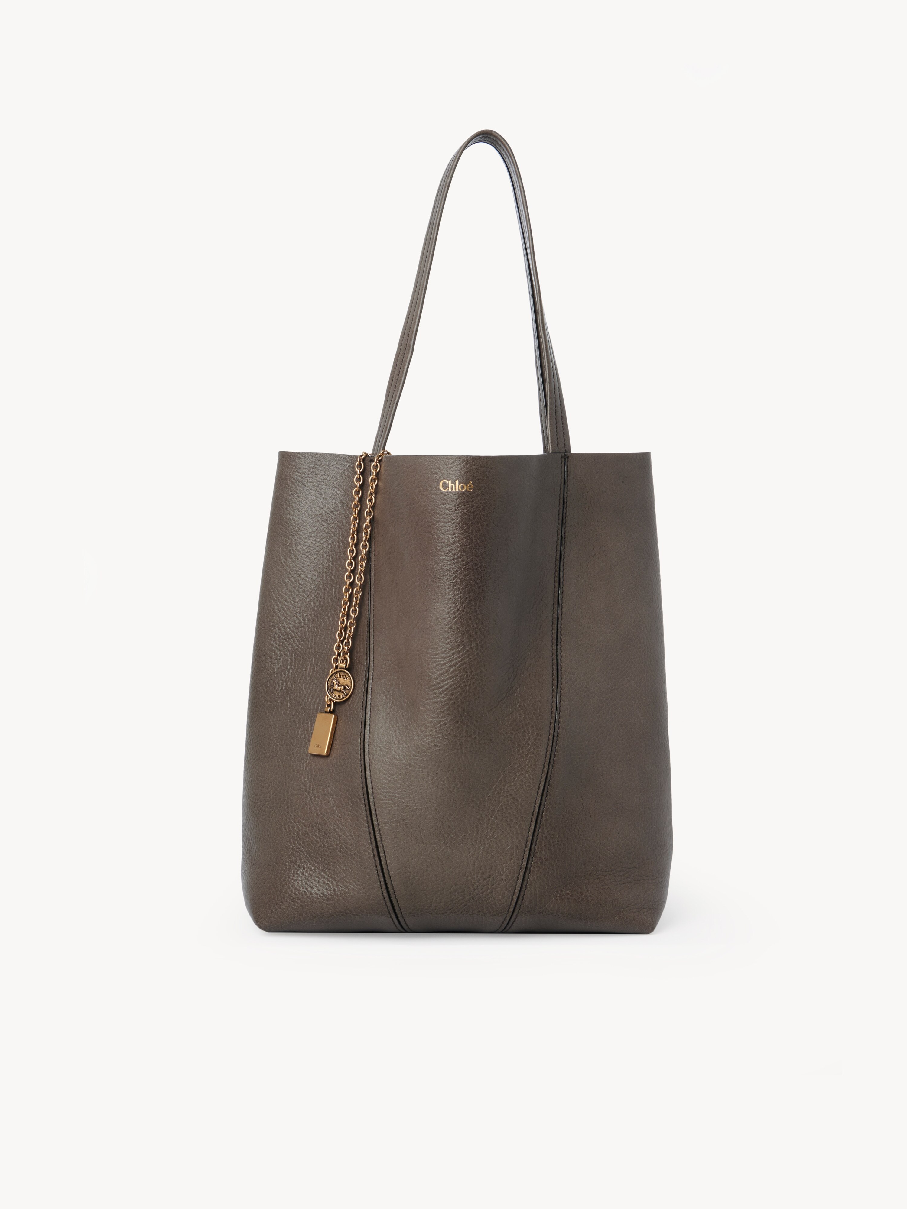 Small Chlo&eacute; Spin tote bag in grained leather - NaN