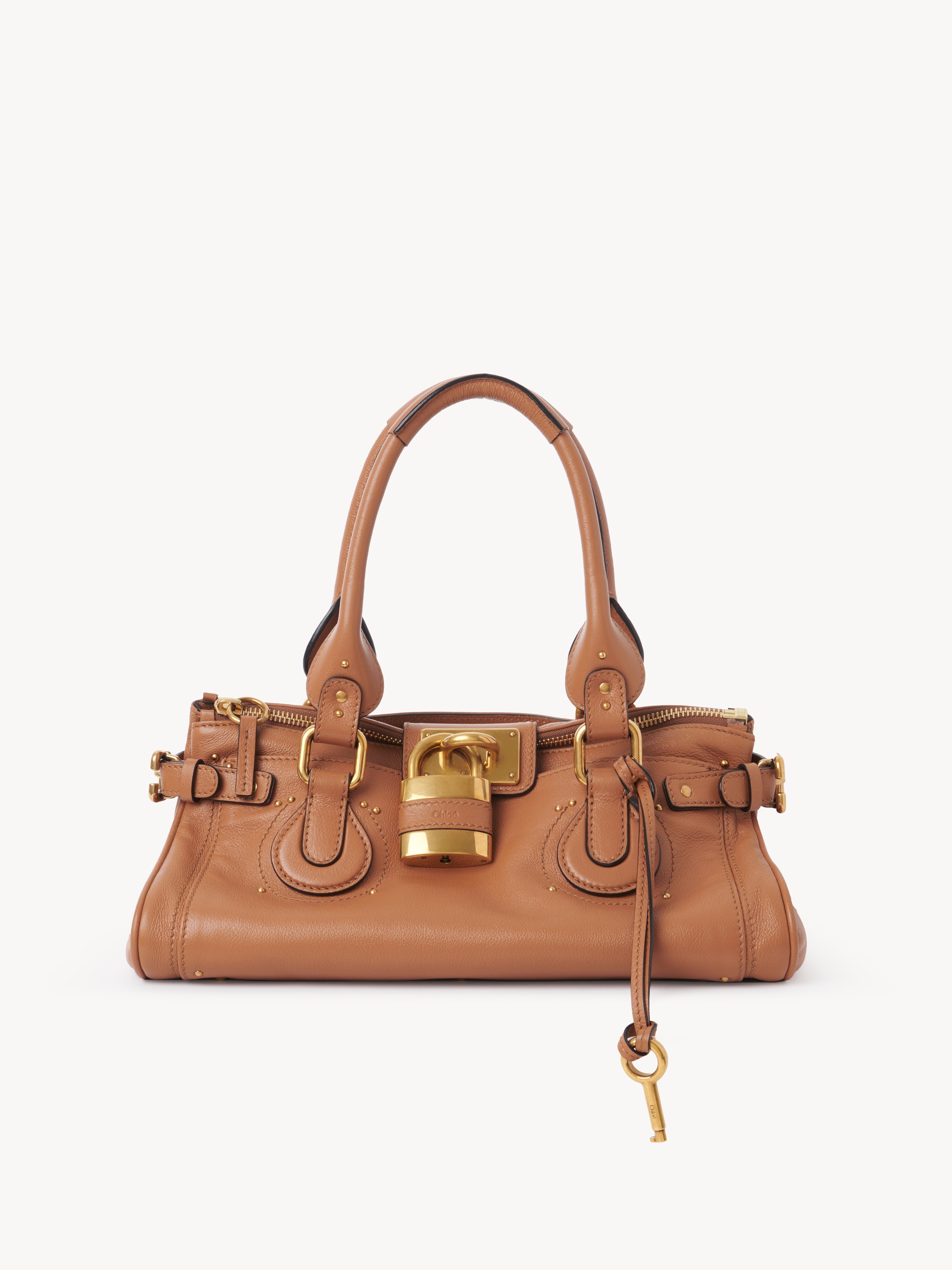 Small Paddington chain bag in grained leather - NaN