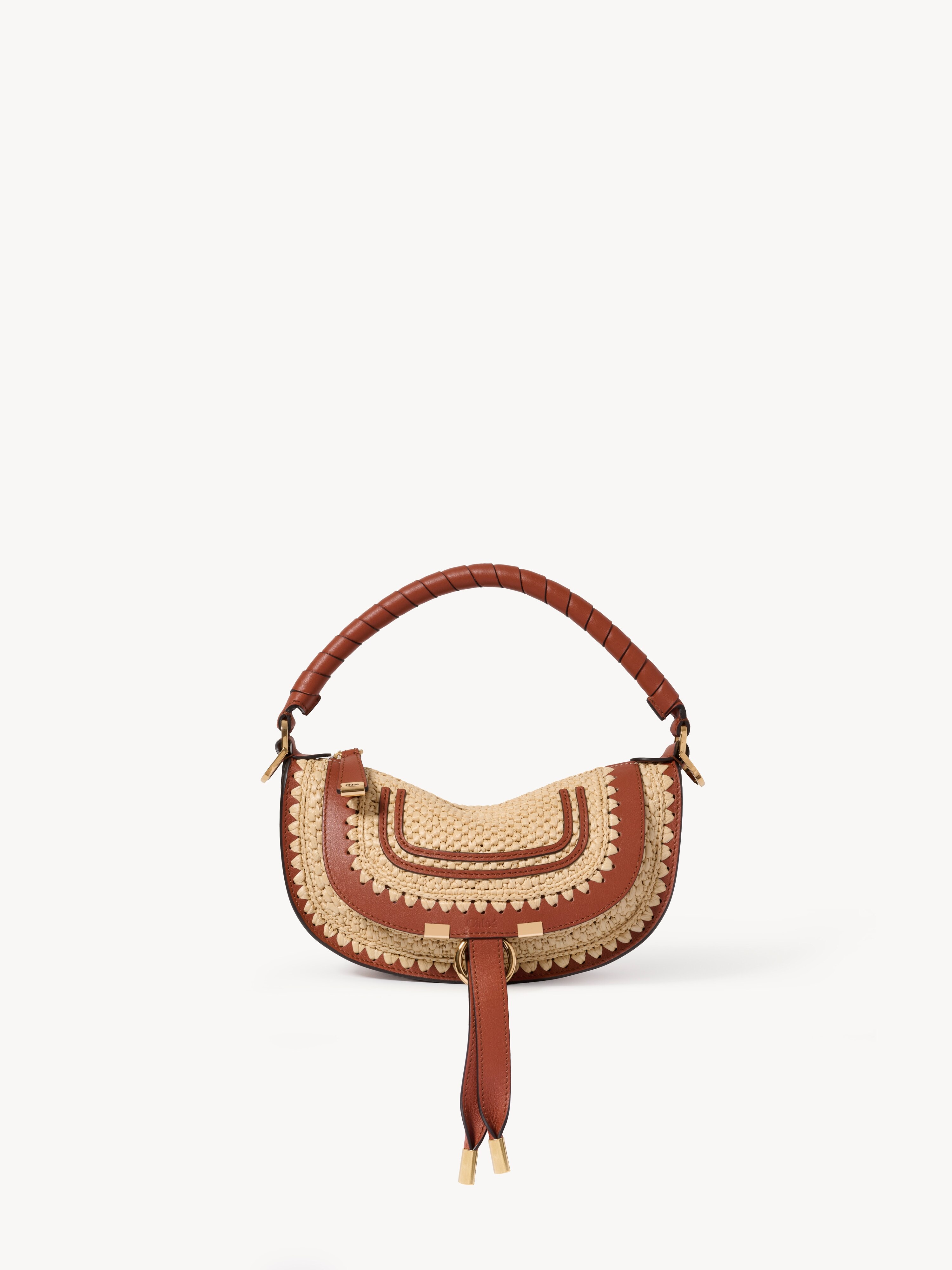Bolso de hombro peque&ntilde;o Marcie de efecto rafia - NaN