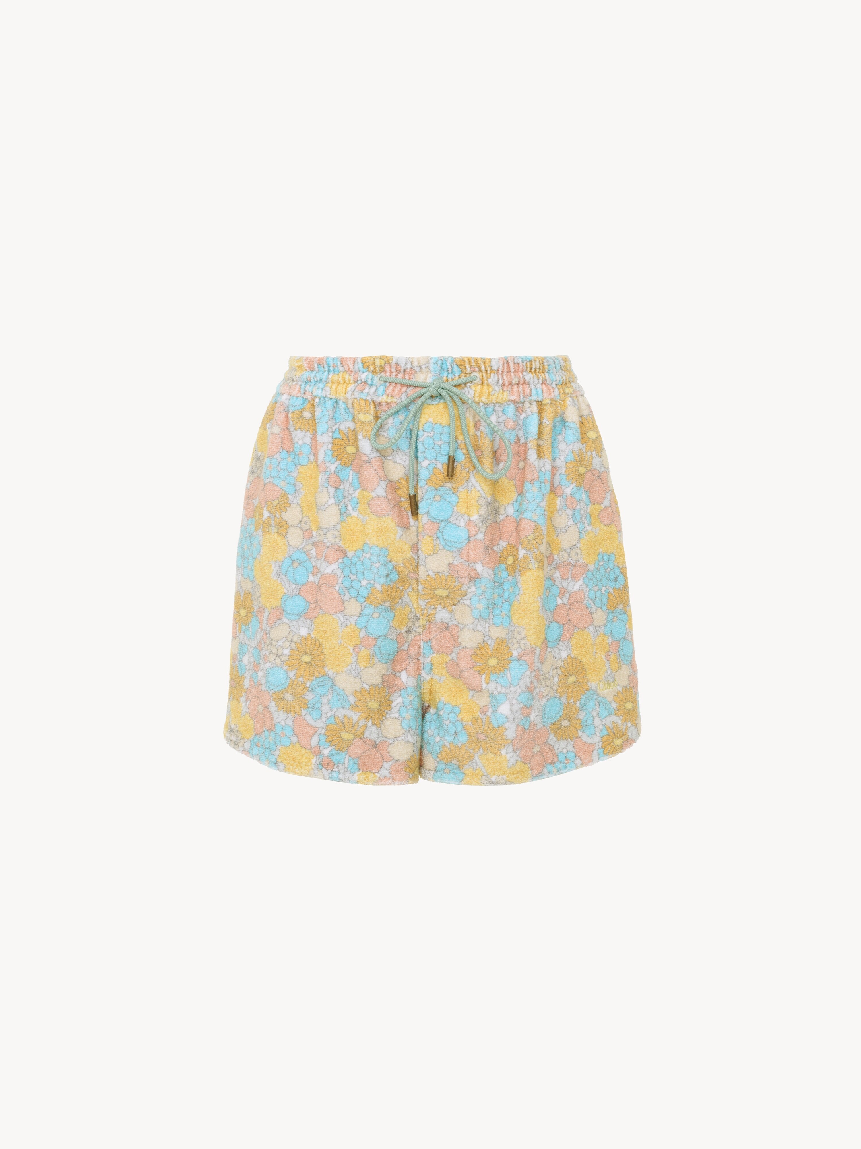 Short-sleeve top in cotton towelling - NaN