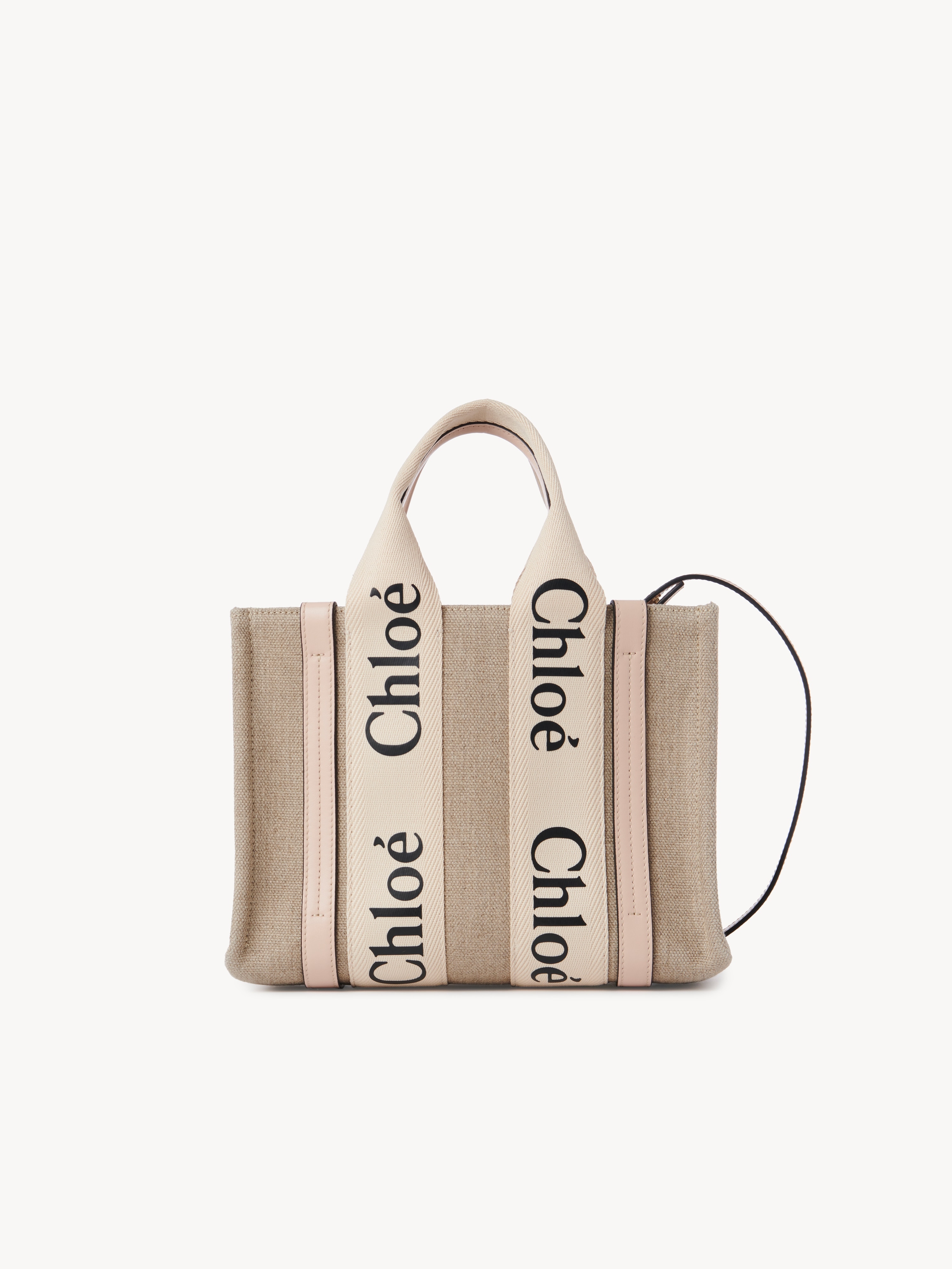 Woody tote bag in linen - NaN