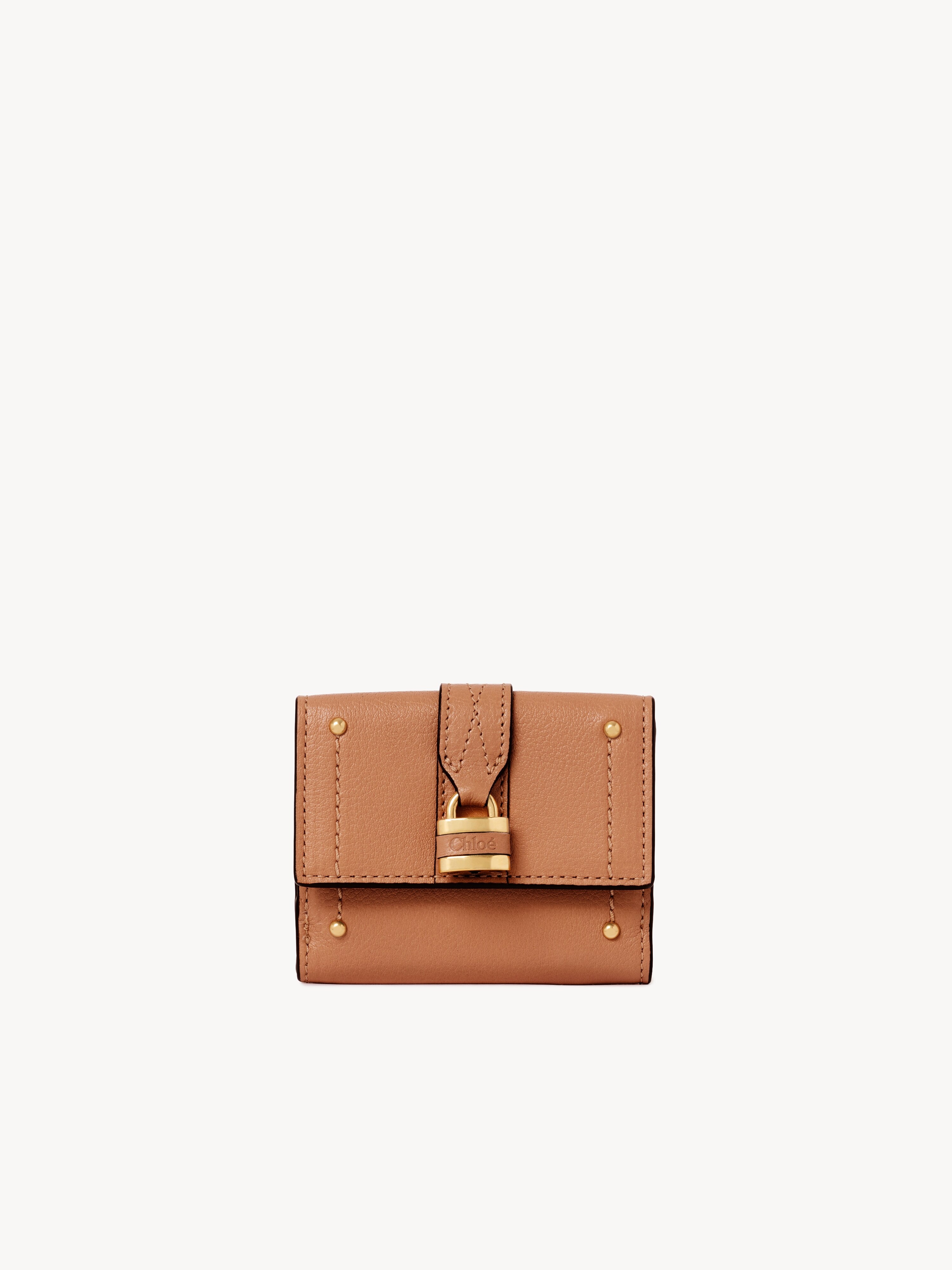 Small Paddington purse with card slots in grained leather - NaN