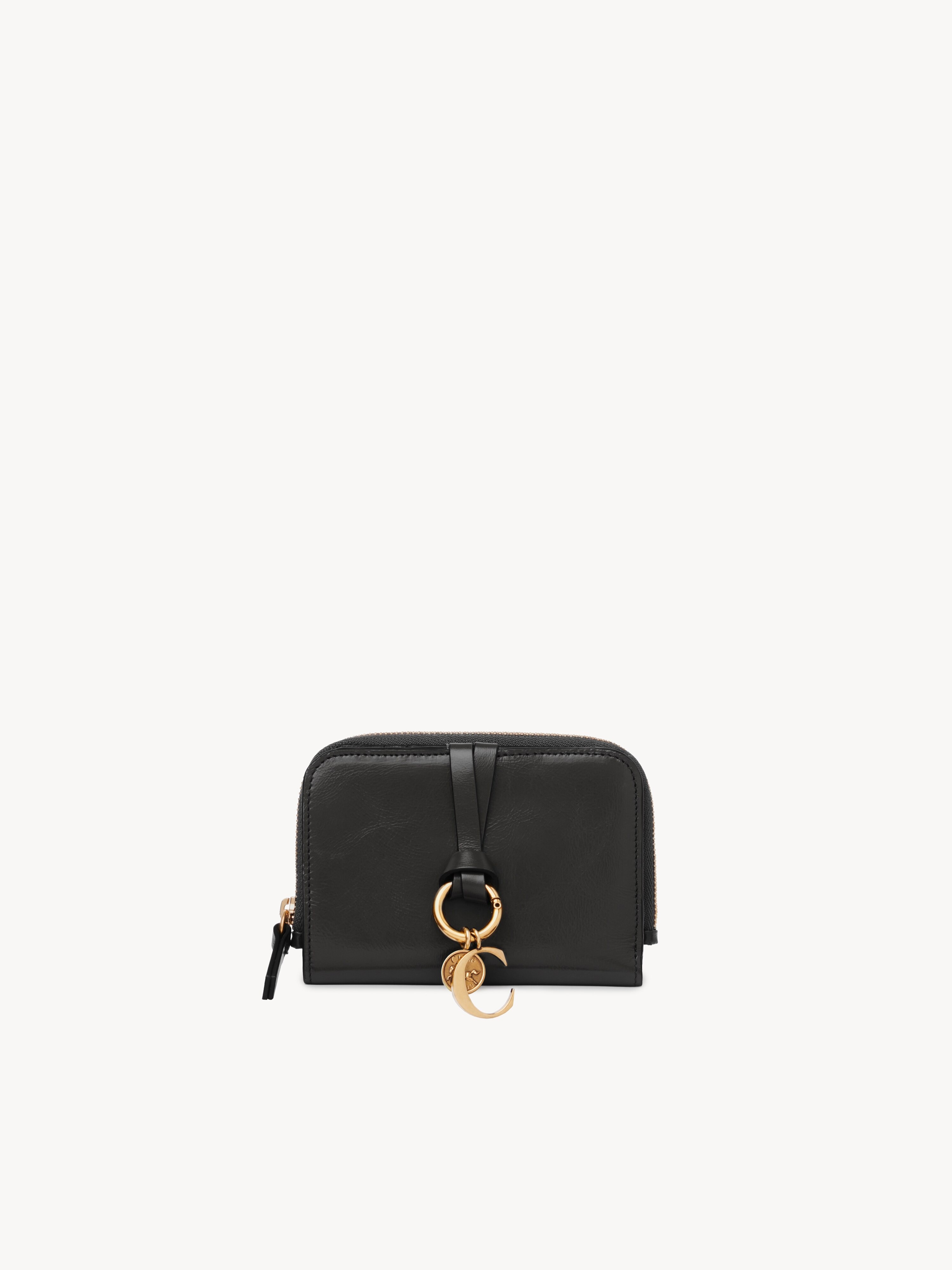 Alphabet wallet in shiny leather - NaN