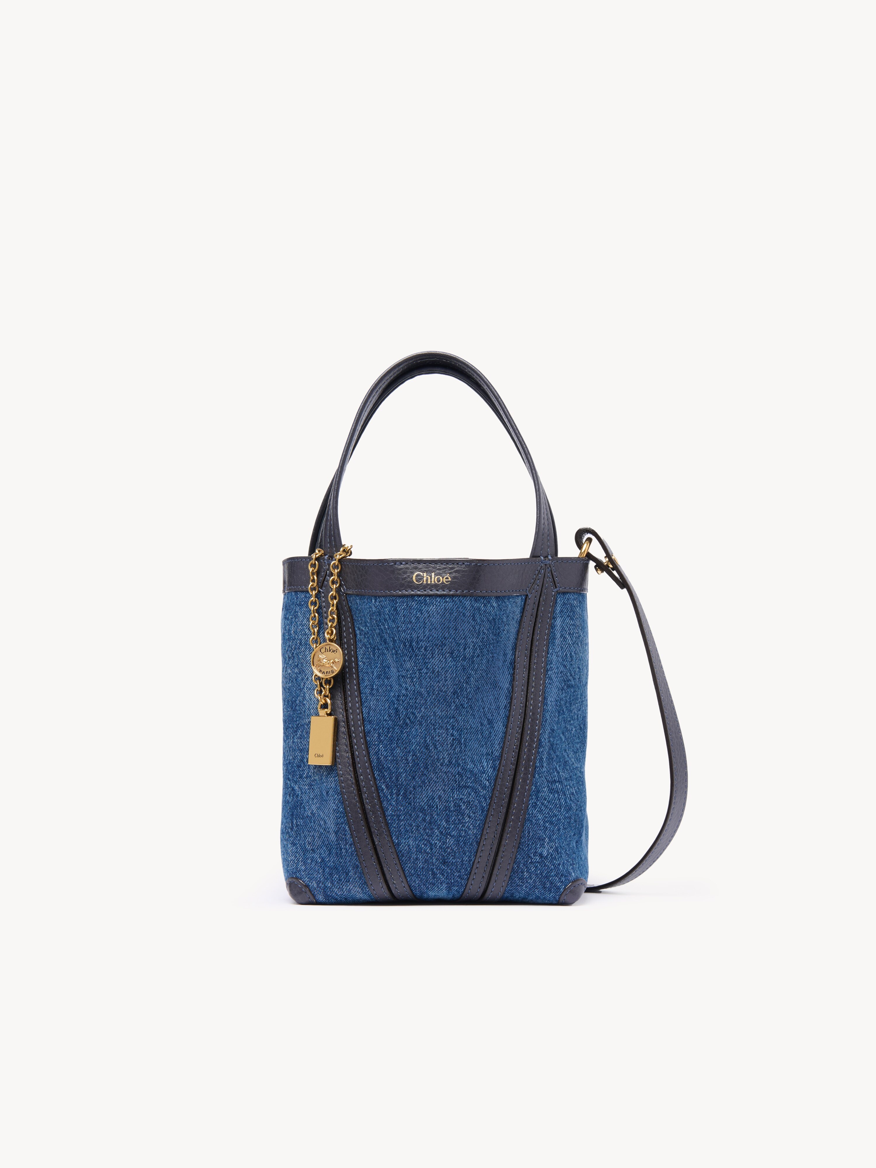 Chlo&eacute; Spin tote bag in denim - NaN