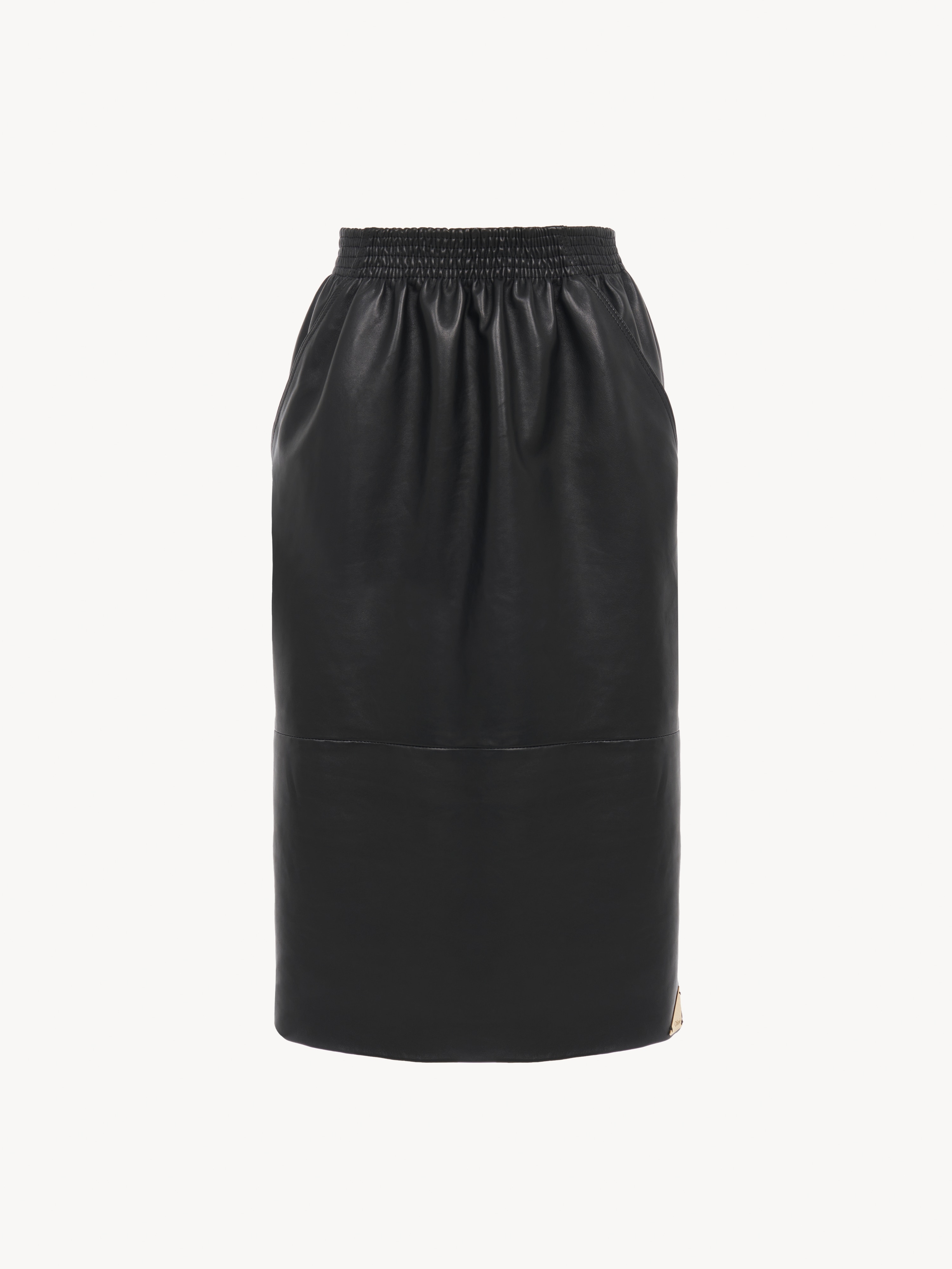 Fluid puff-sleeve top in cr&ecirc;pe de chine & lace - NaN