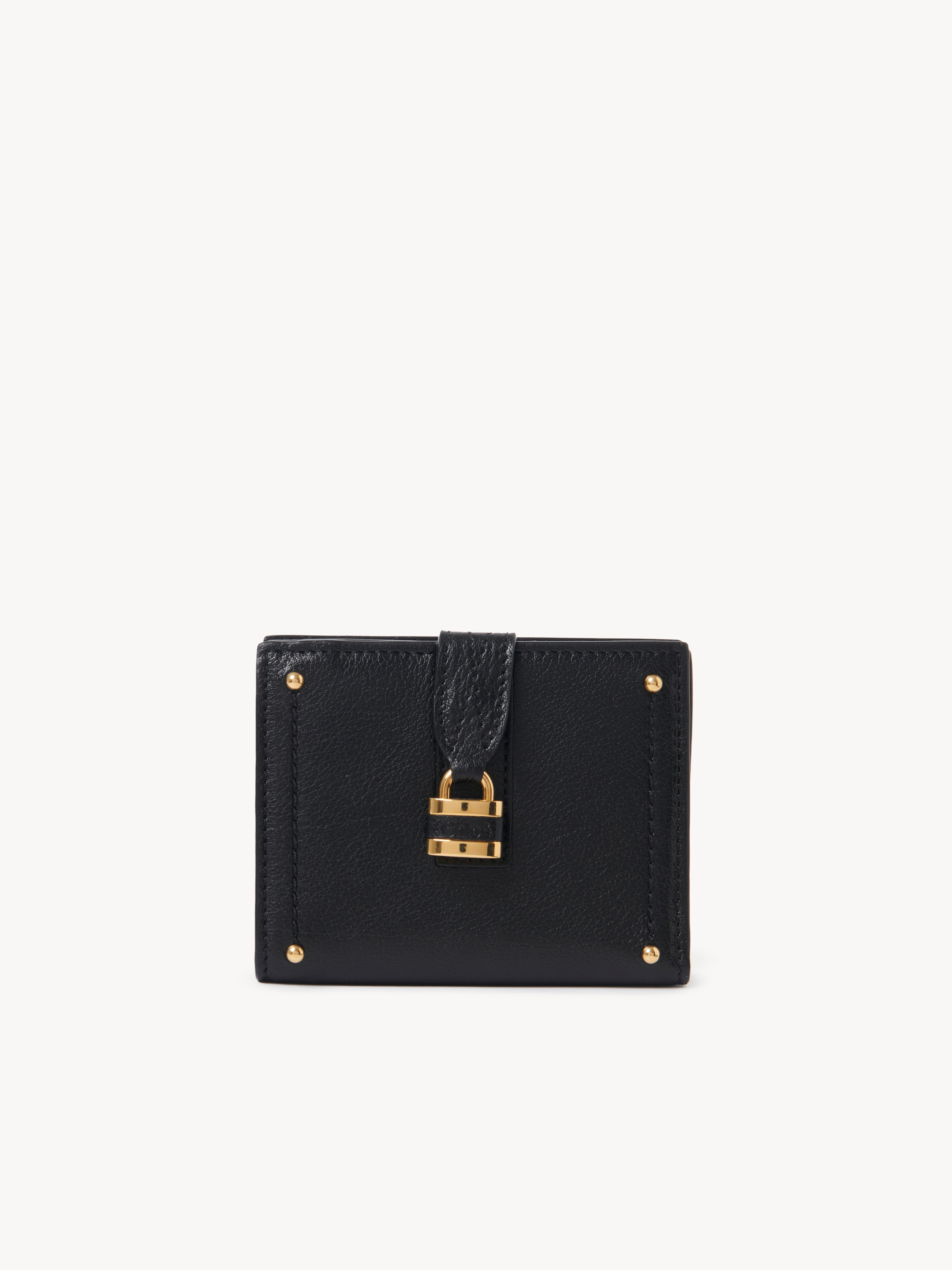 Small Paddington purse with card slots in grained leather - NaN