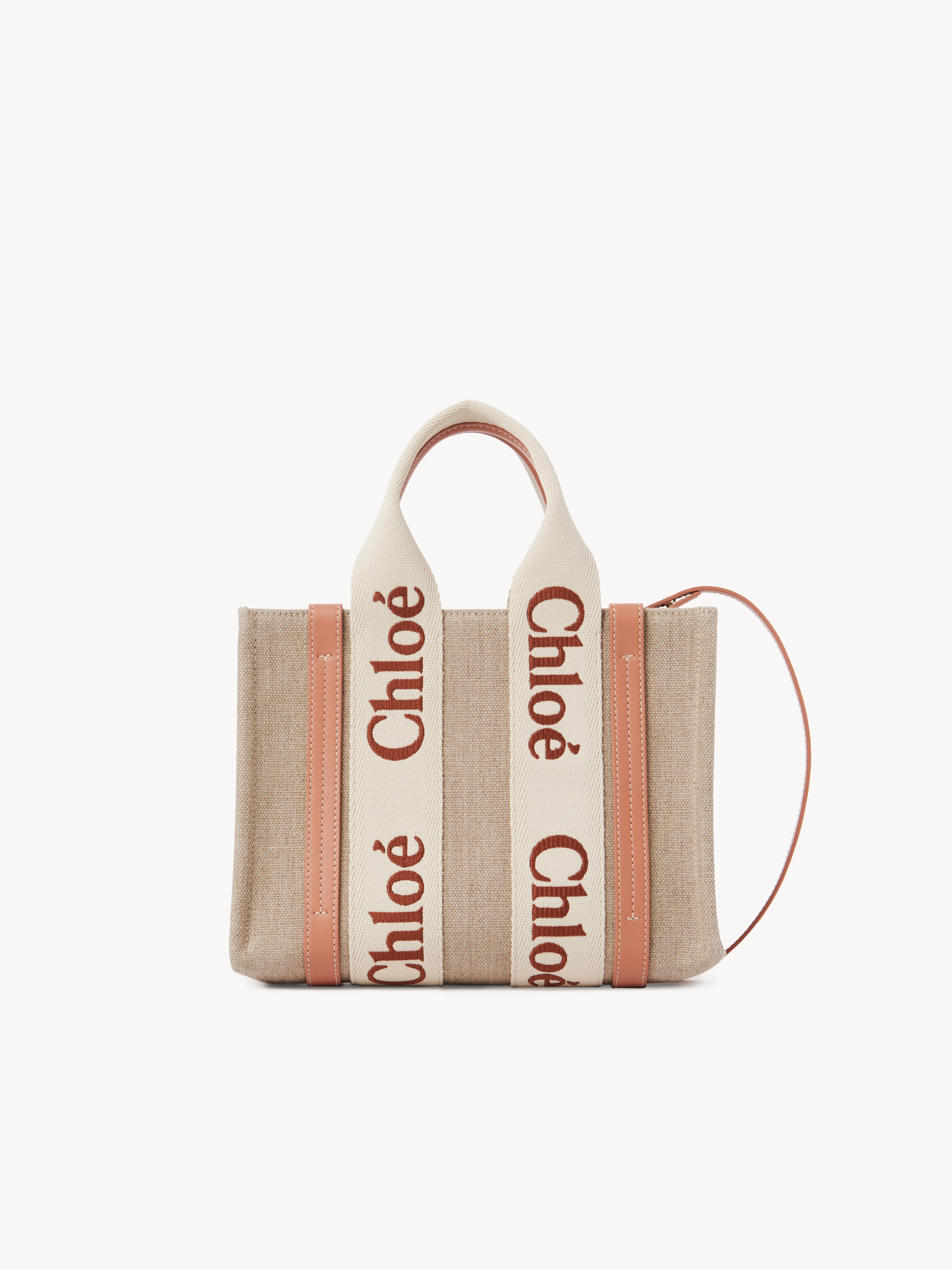 Woody tote bag in linen - NaN