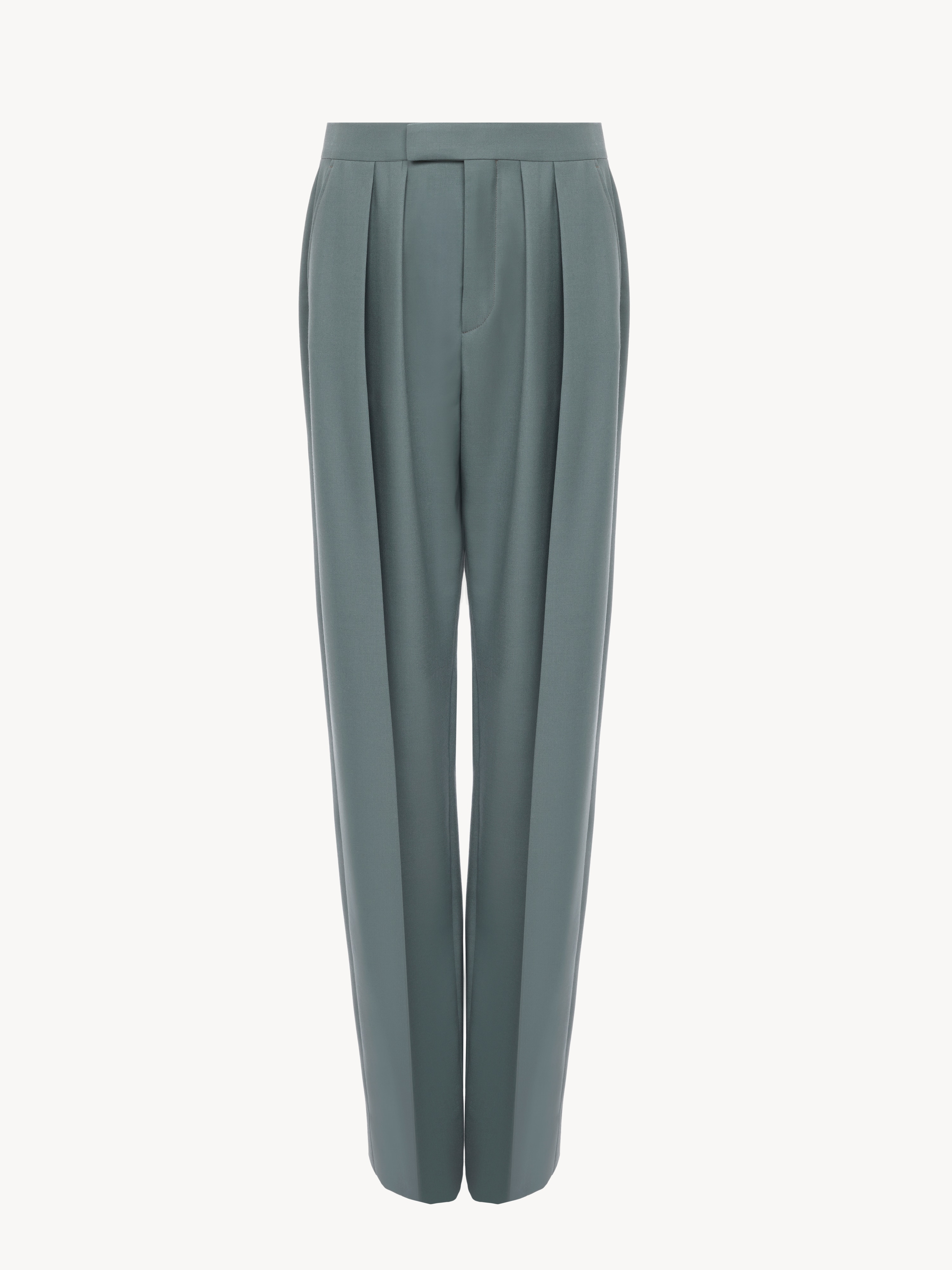 Double-breasted tailored jacket in wool gabardine - NaN