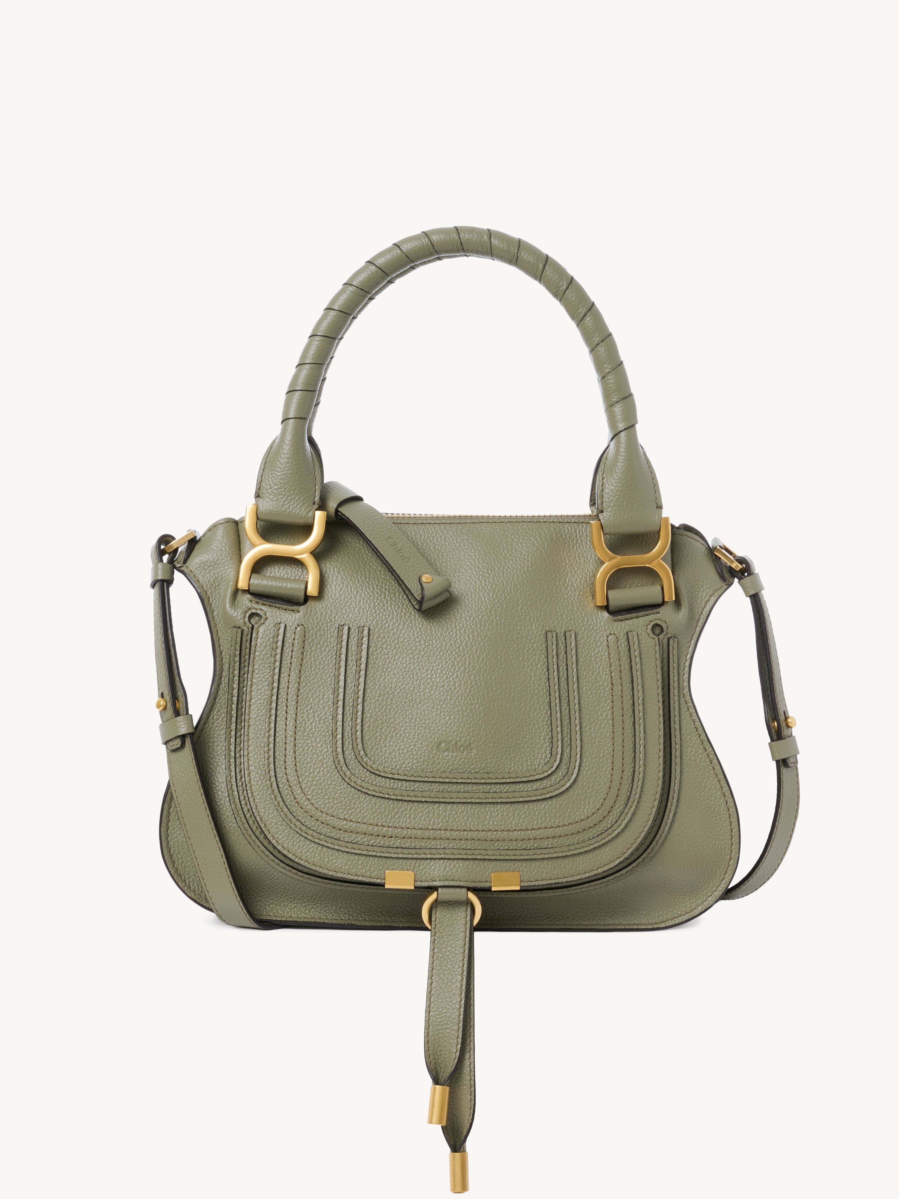 Bolso saddle Marcie de cuero granulado - NaN