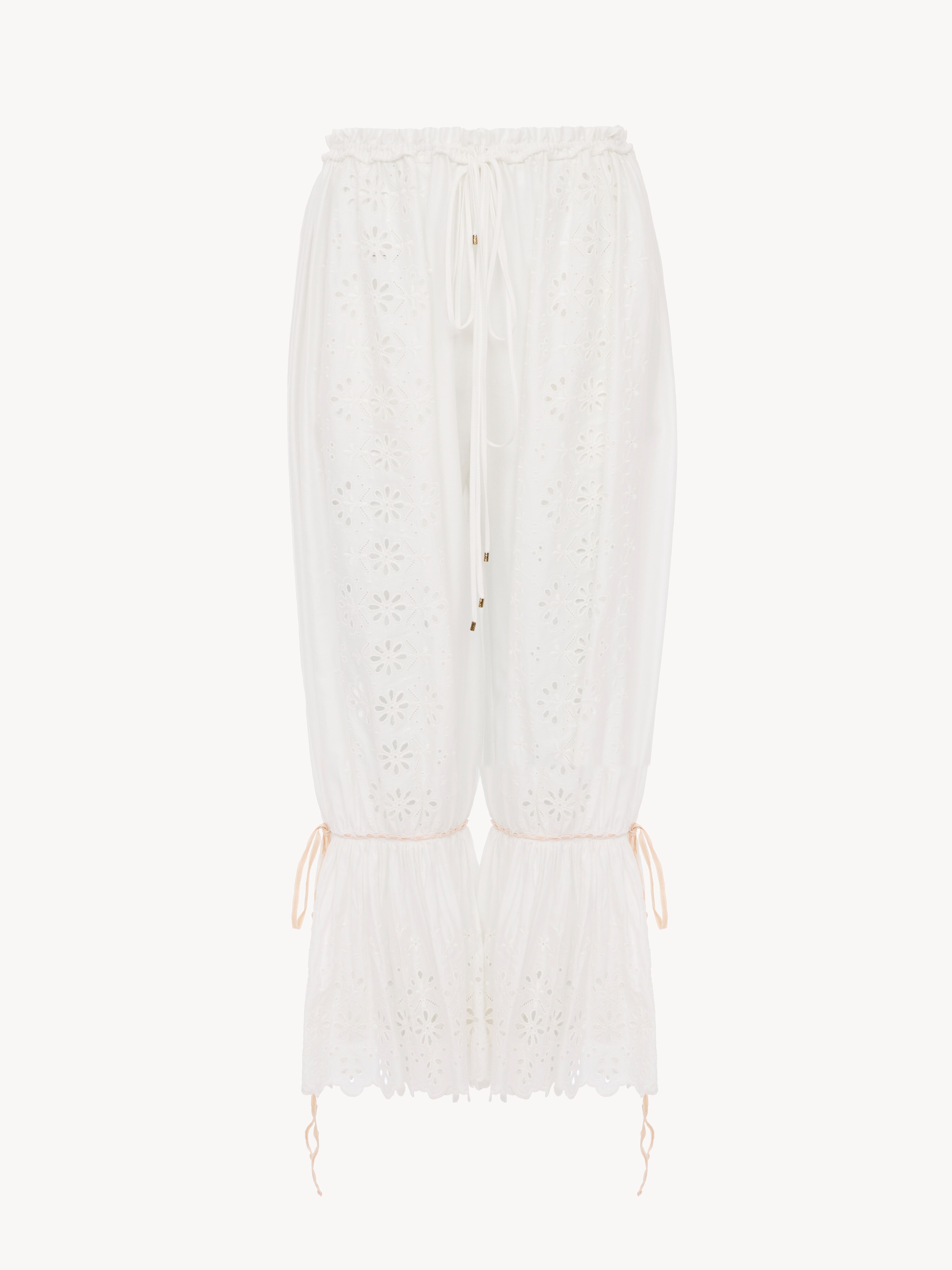 Tie-strap cropped top in soft cotton - NaN