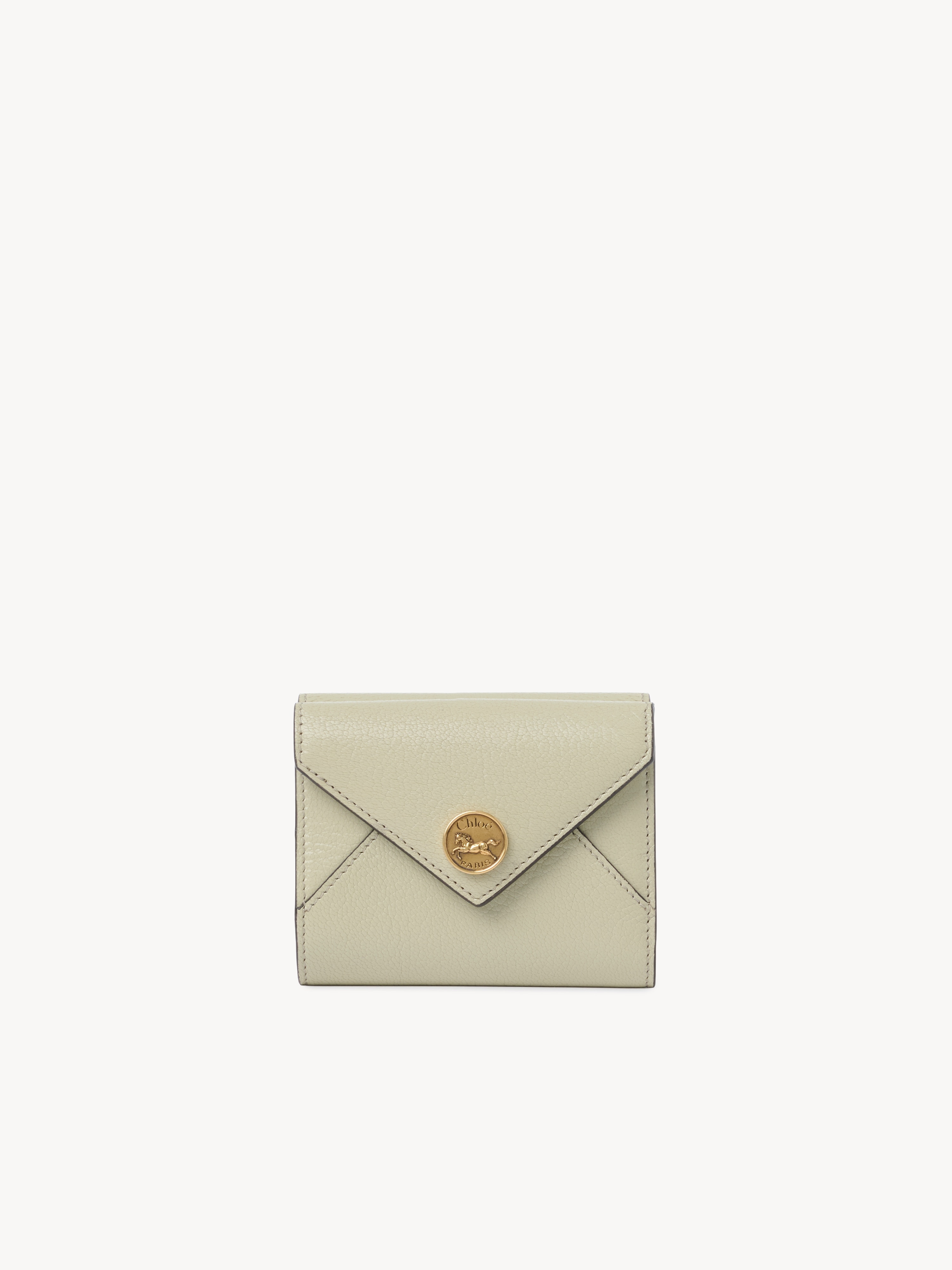 Cartera peque&ntilde;a Envelope con ranuras para tarjetas de cuero granulado - NaN