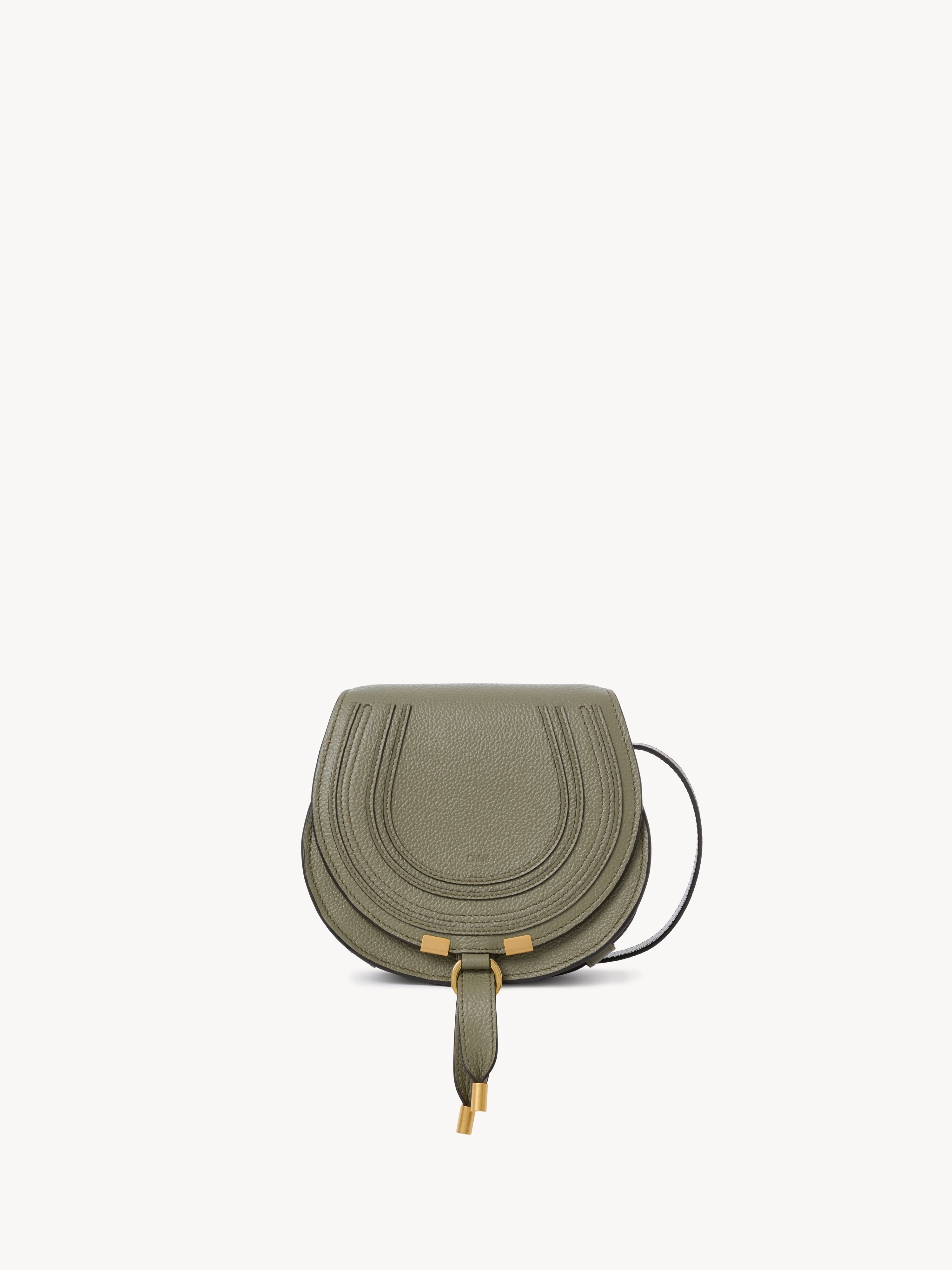 Bolso saddle Marcie de cuero granulado - NaN