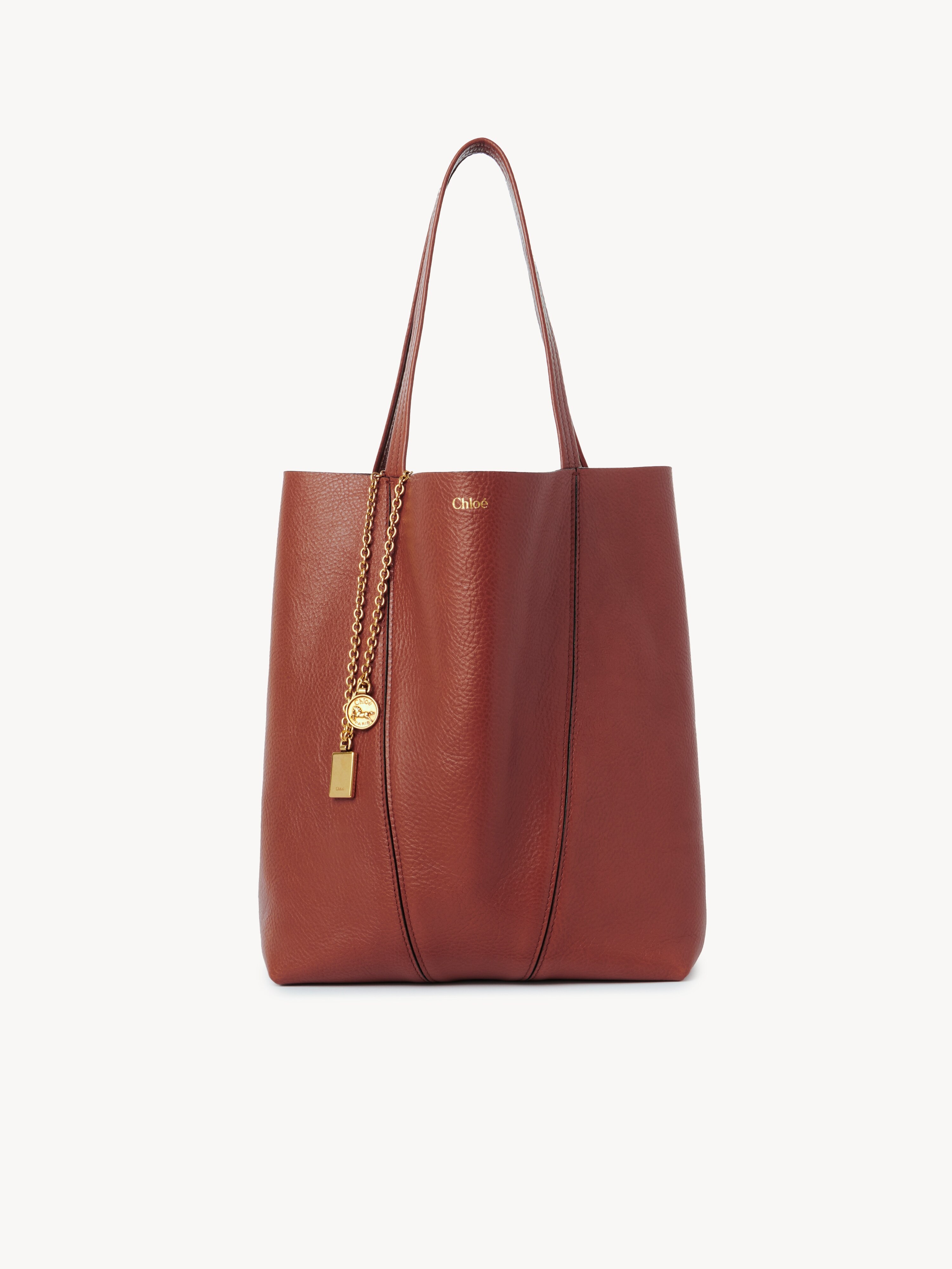 Bolso tote Chlo&eacute; Spin peque&ntilde;o de cuero granulado - NaN