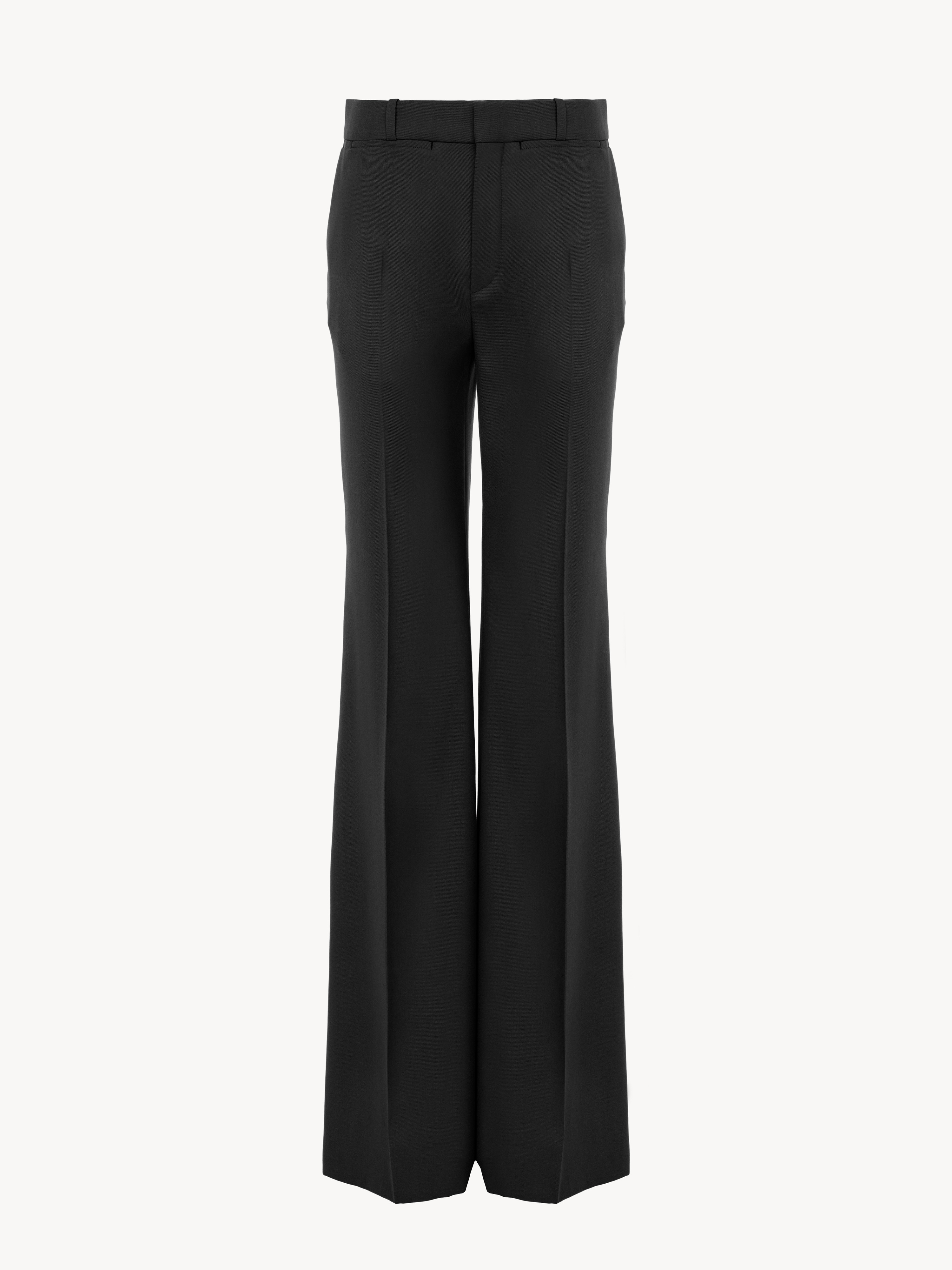 Single-breasted tailored jacket in wool grain de poudre - NaN