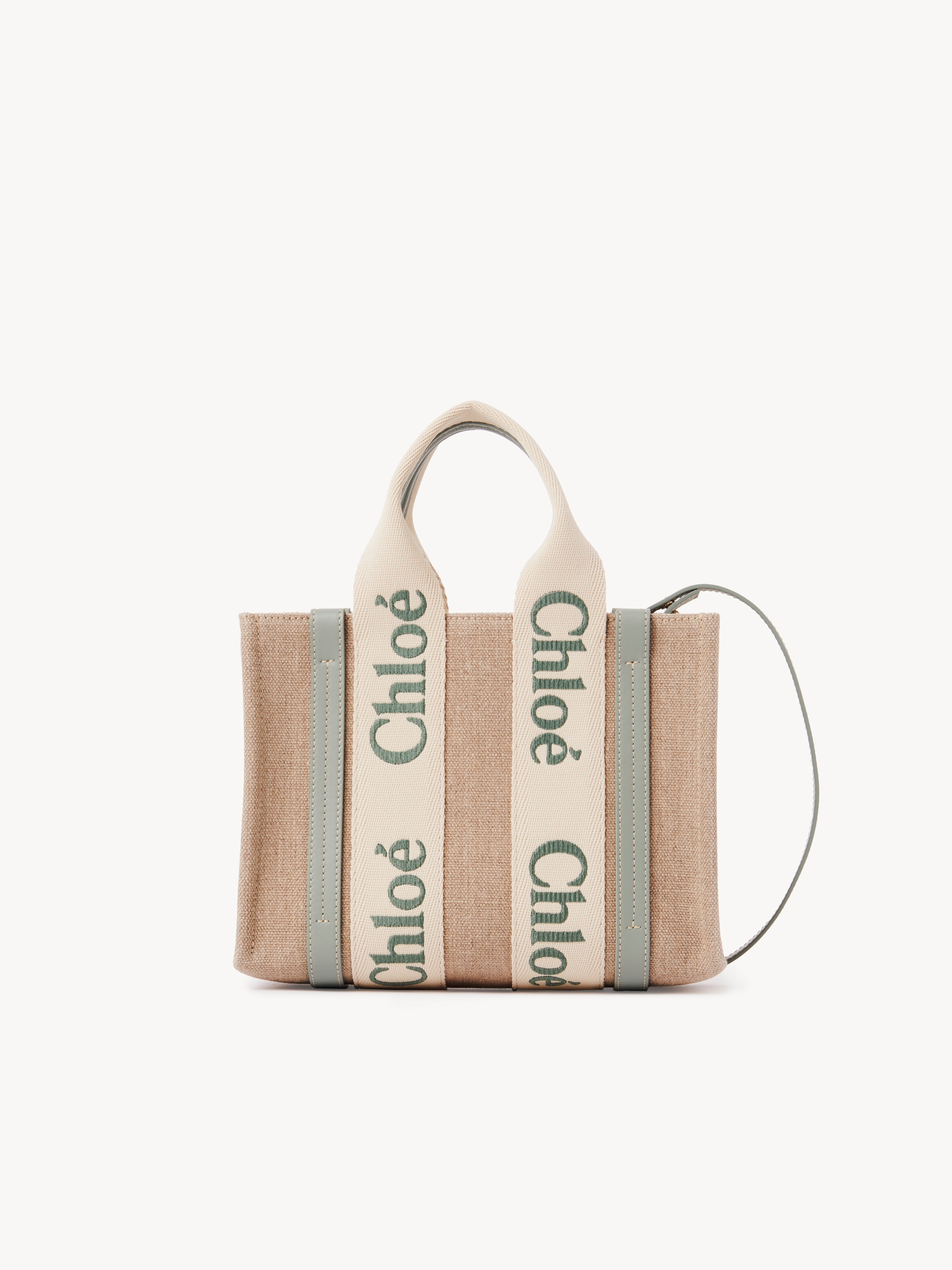 Woody tote bag in linen - NaN