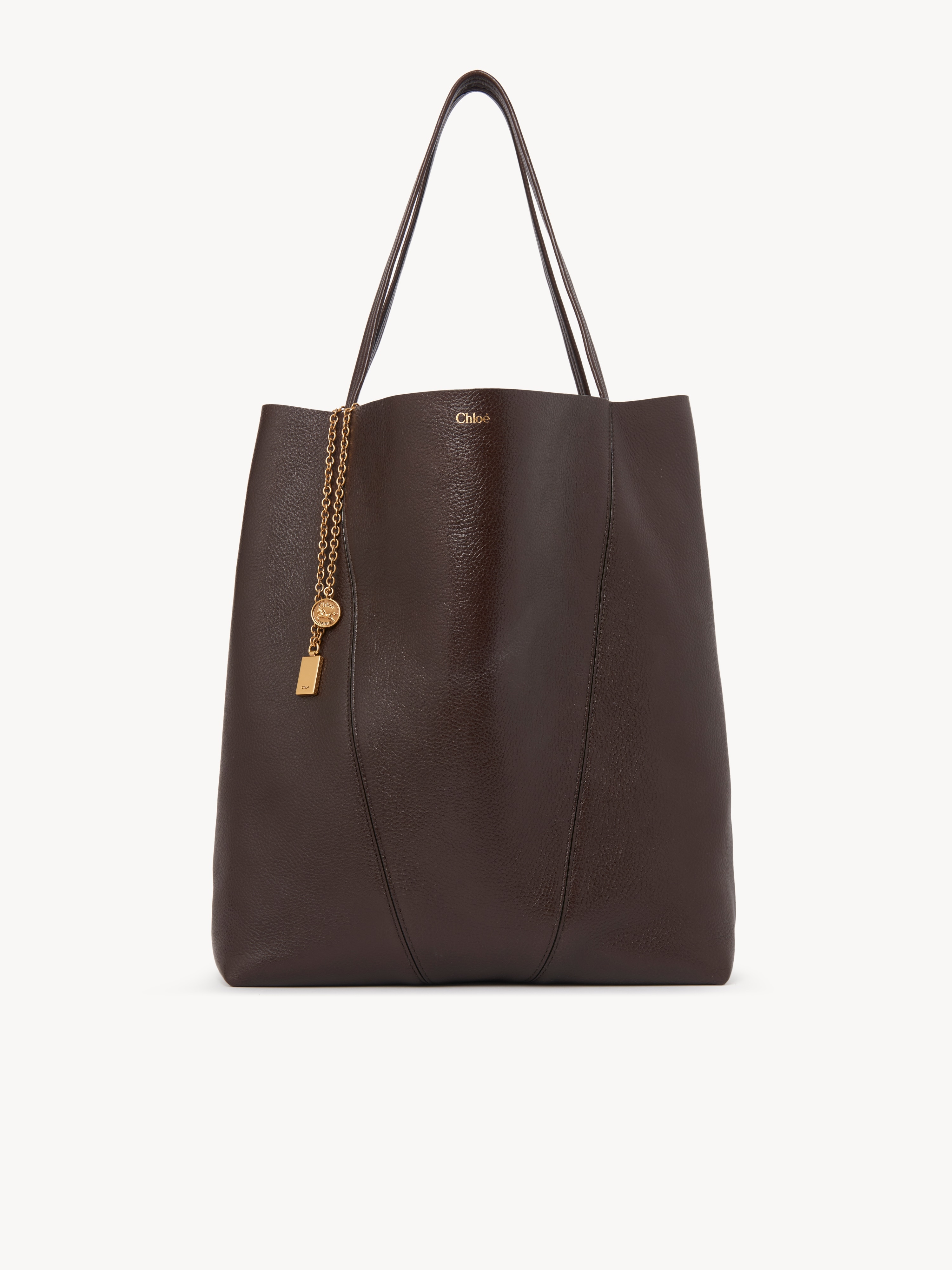 Small Chlo&eacute; Spin tote bag in grained leather - NaN