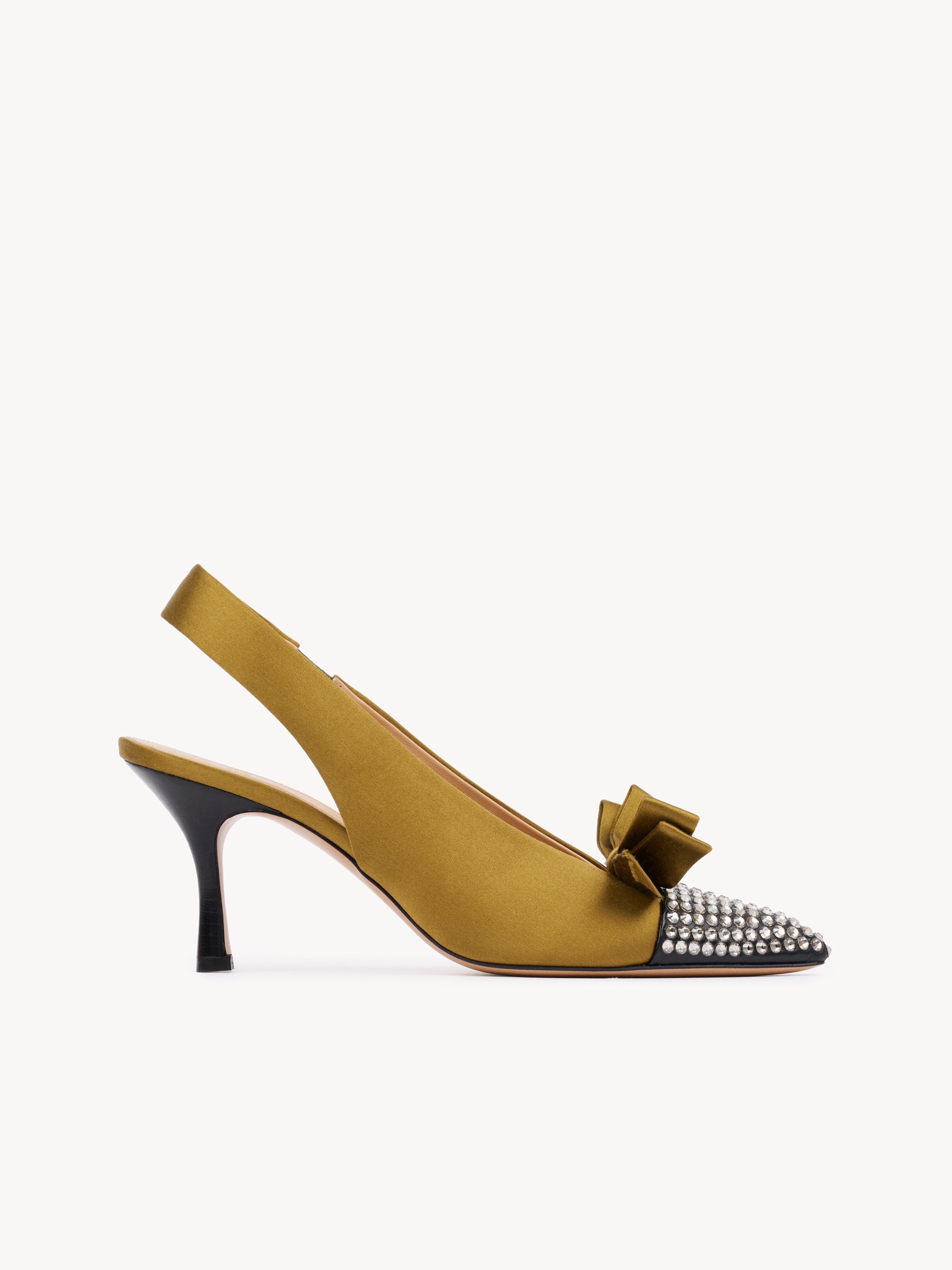 Gathered ruffled top in technical taffeta - NaN