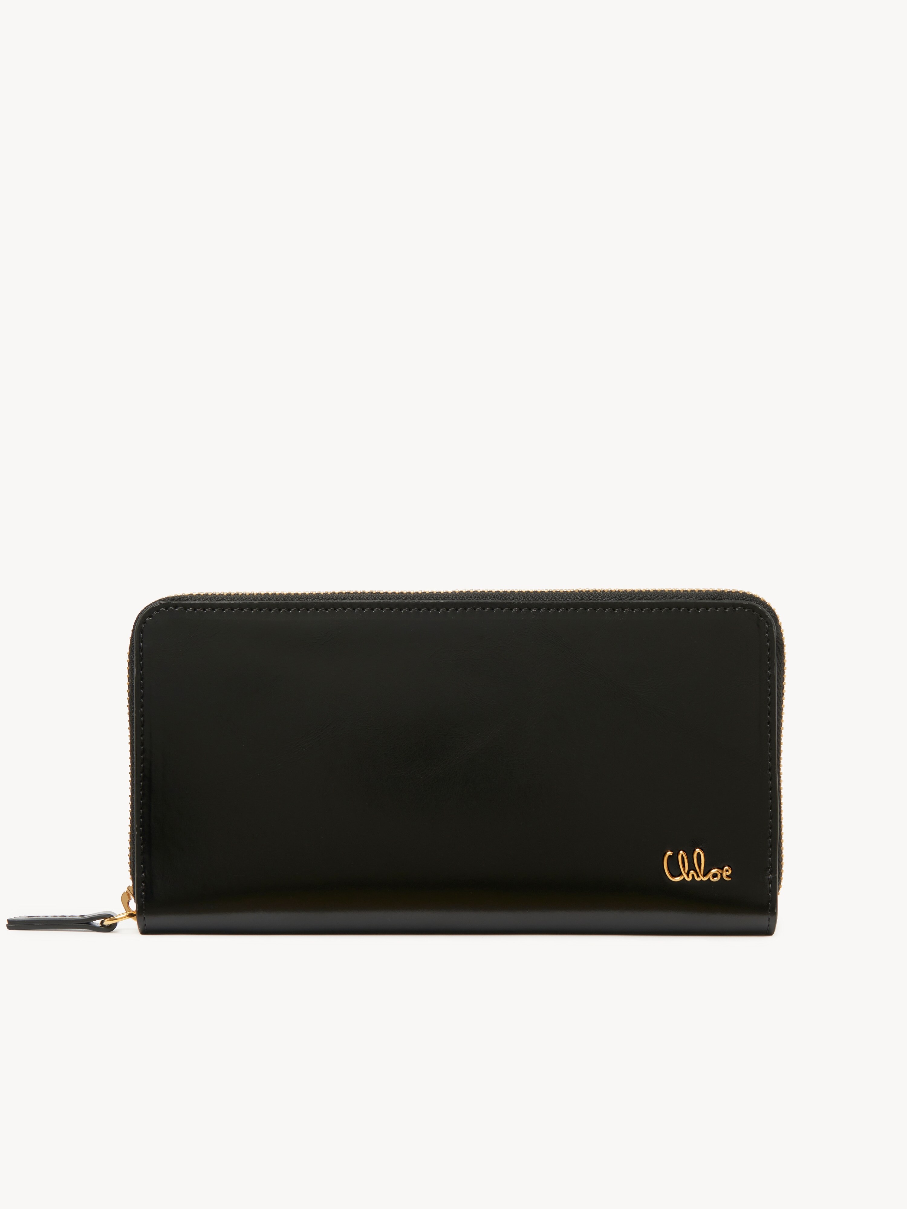 Small Chlo&eacute; Iconic tri-fold with coin pocket in shiny leather - NaN