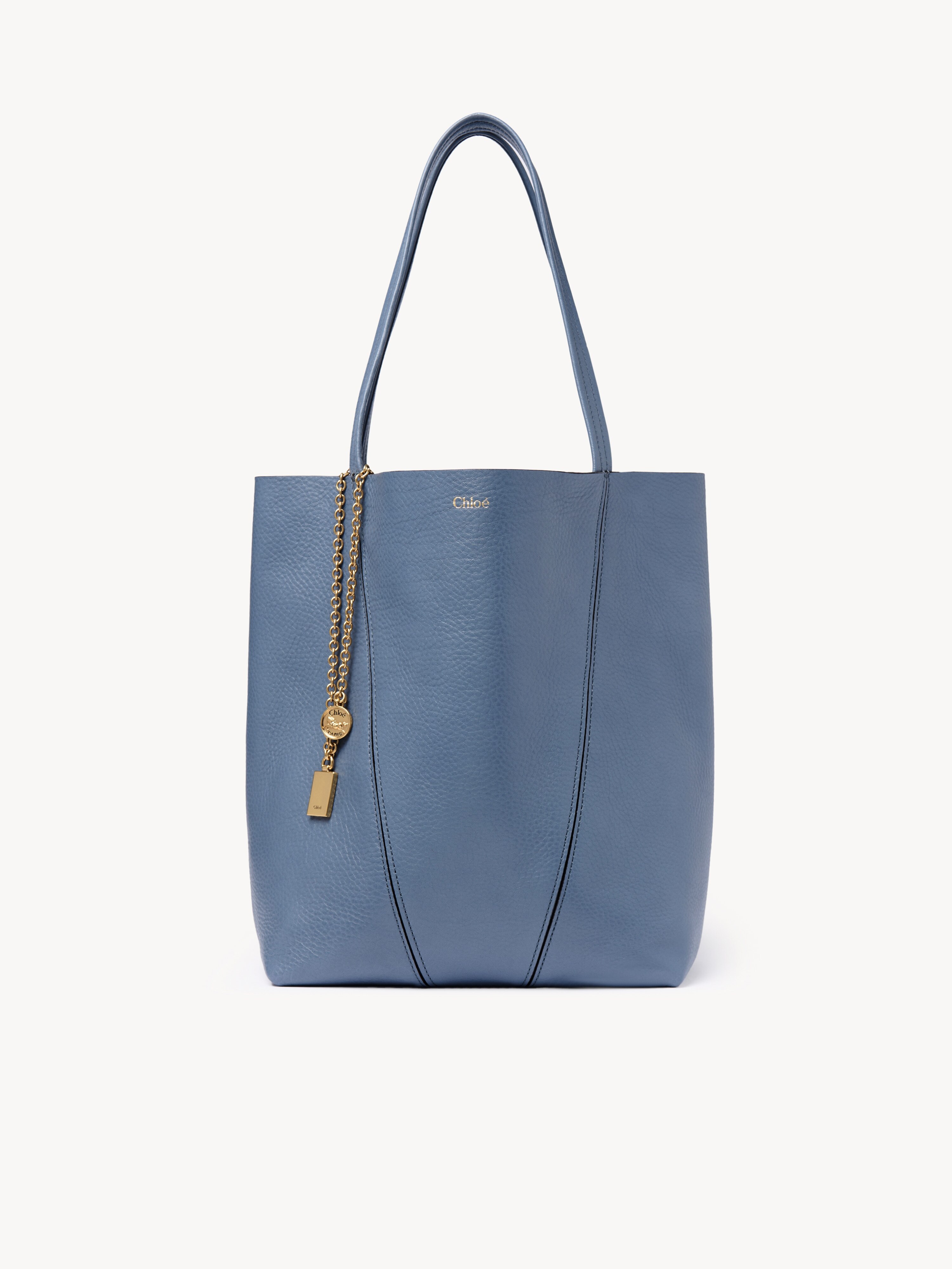 Small Chlo&eacute; Spin tote bag in grained leather - NaN