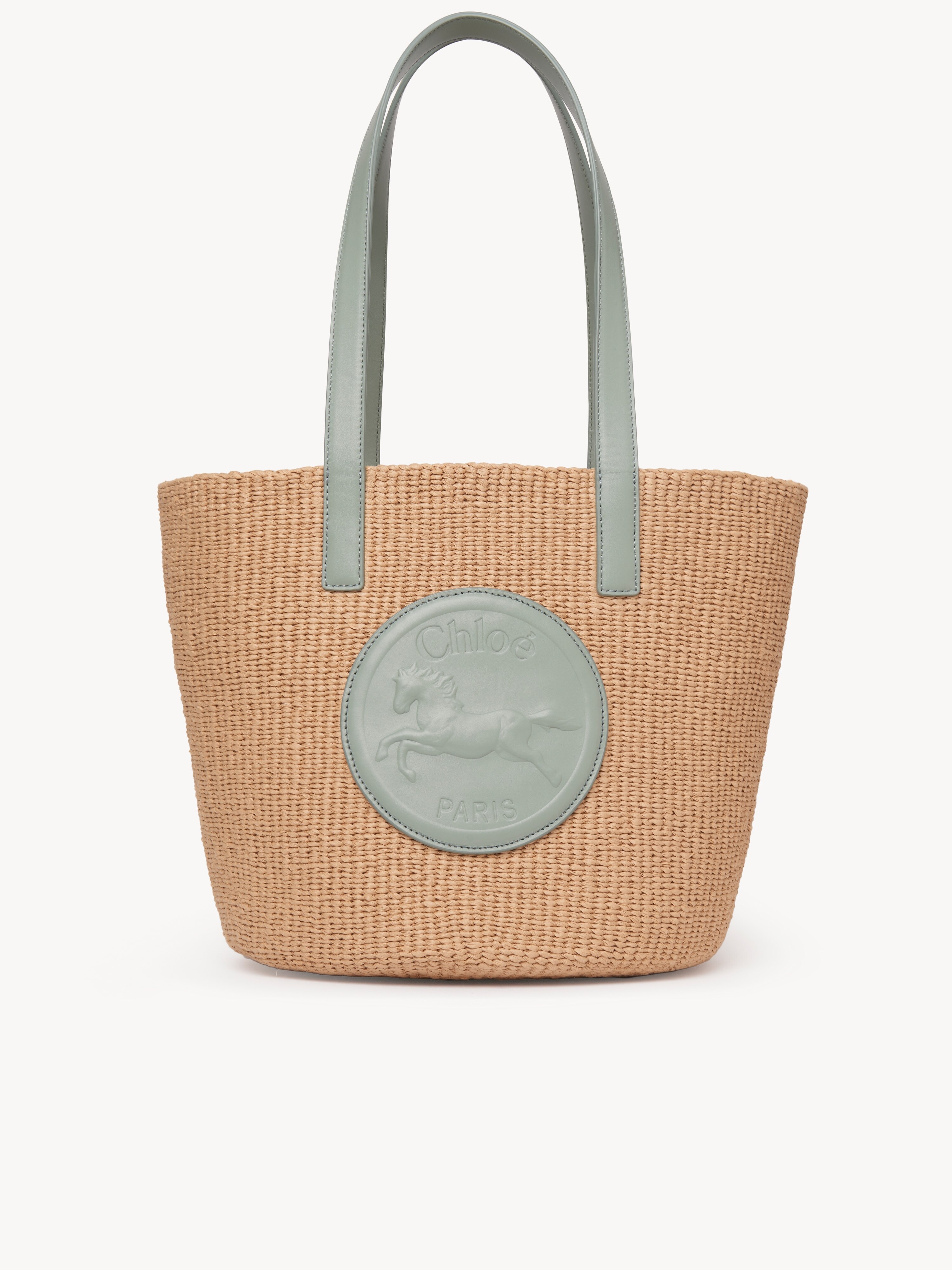 Small Horse Medal basket in natural fibres - NaN