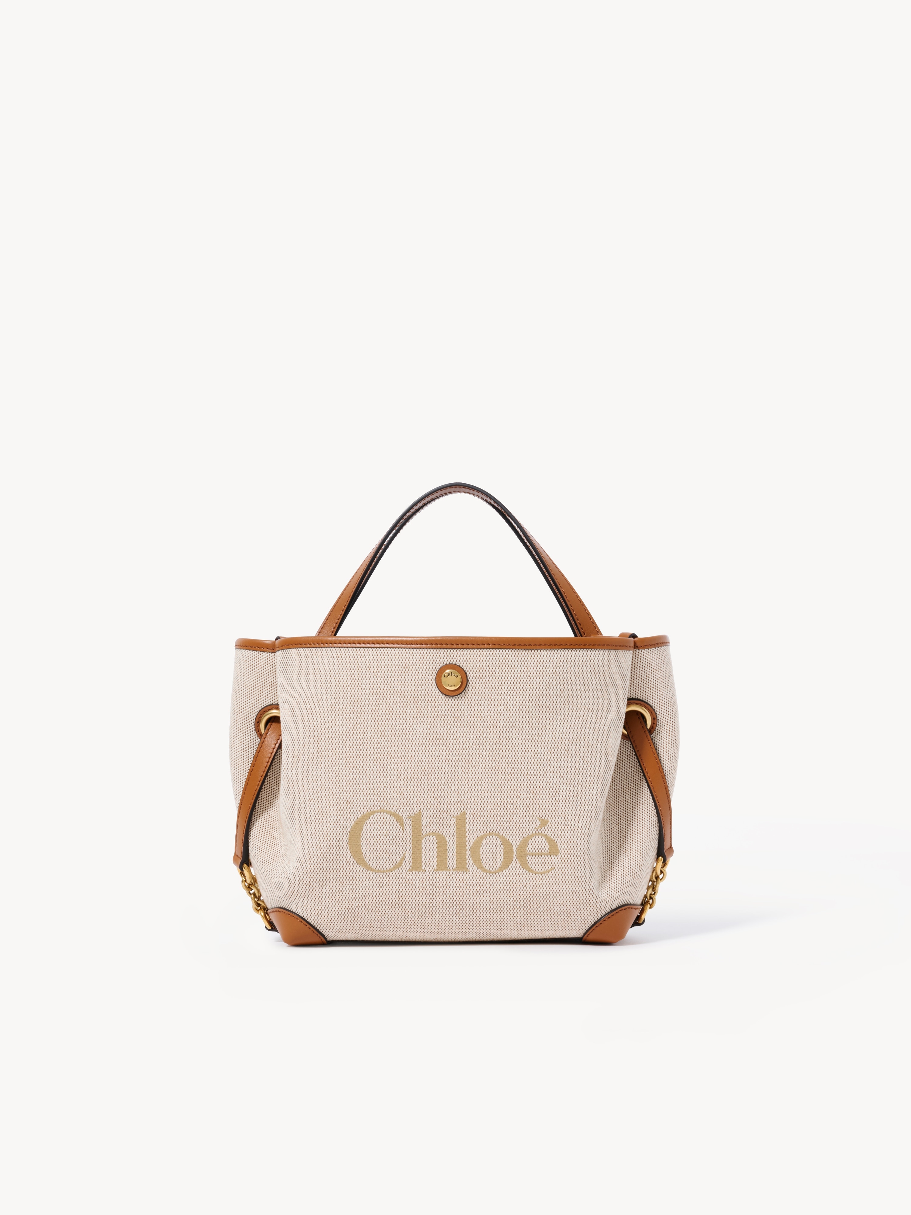 Bolso de doble asa Chlo&eacute; Clover de lona - NaN
