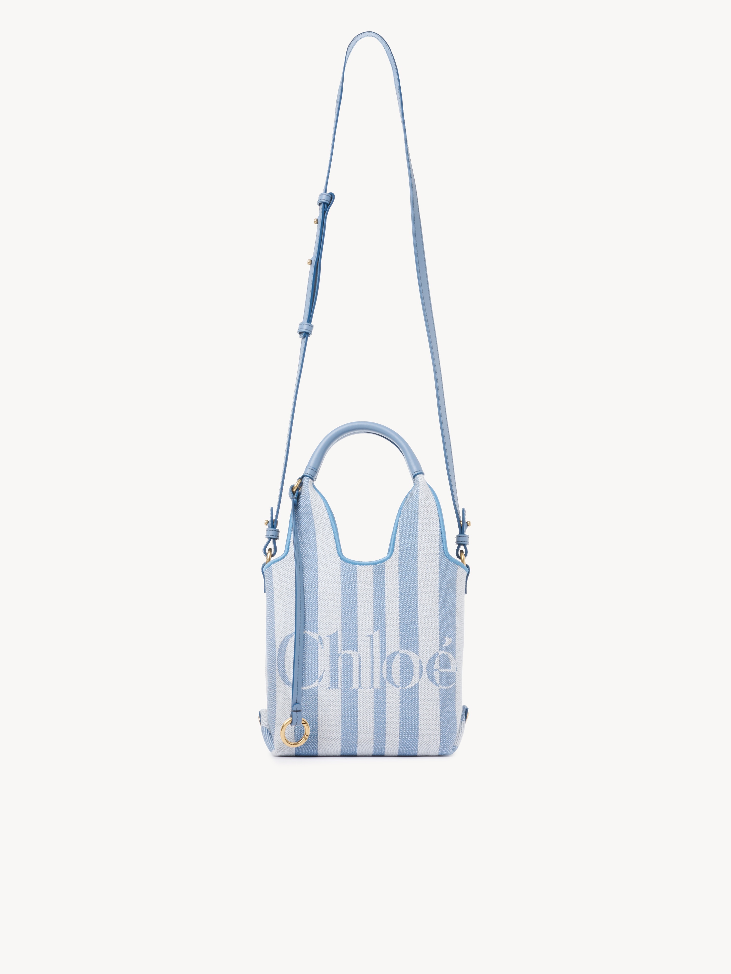 Chlo&eacute; Stripy east-west tote bag in jacquard - NaN